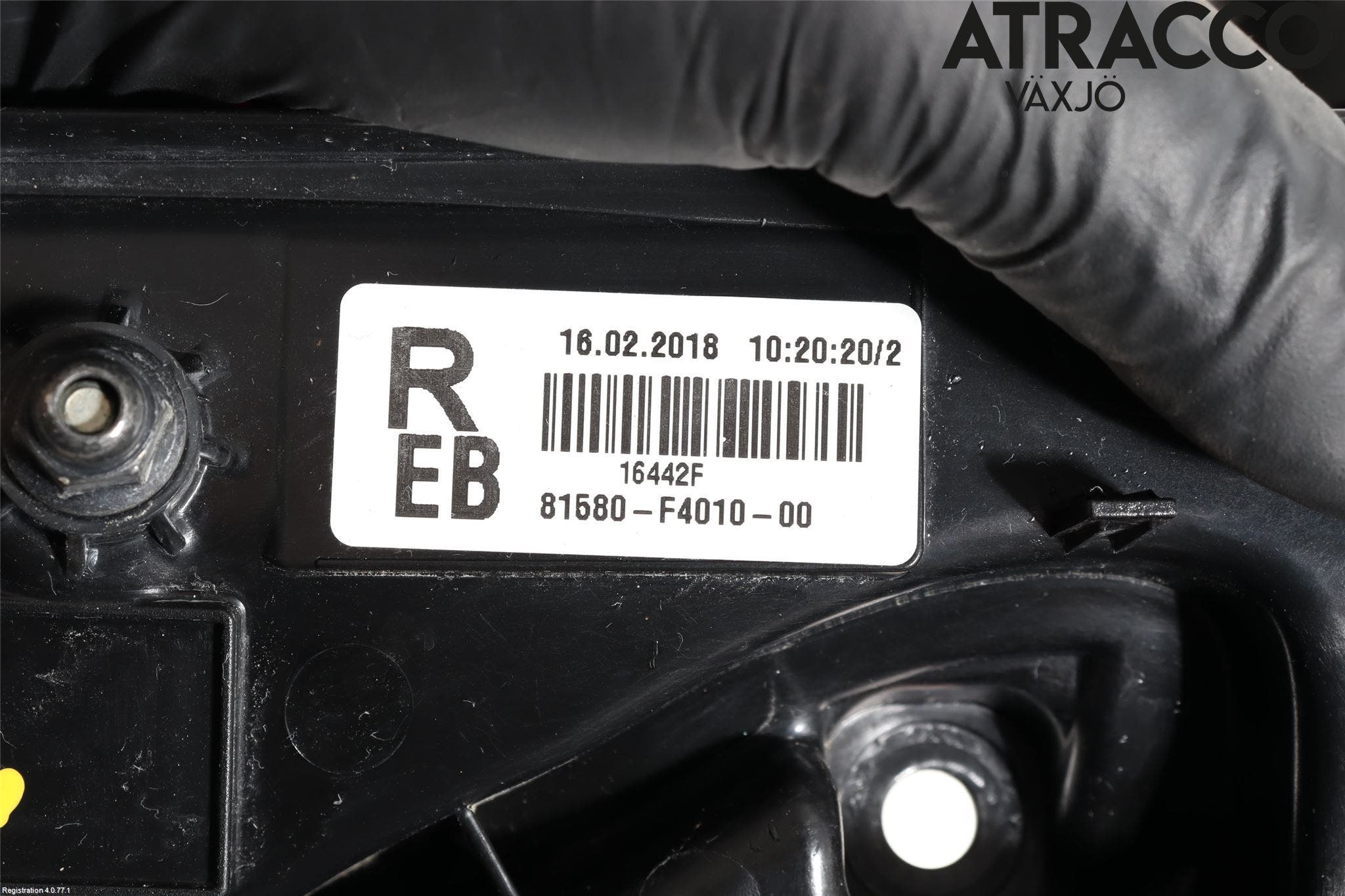 Toyota C-HR 16-23 Bakljus Lucka Hö