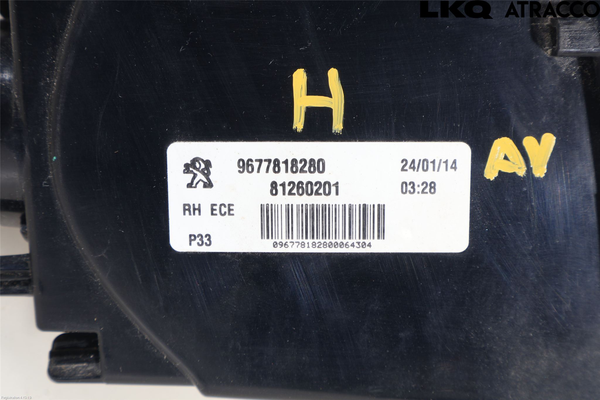 Peugeot 308 14-21 Bakljus Lucka Hö