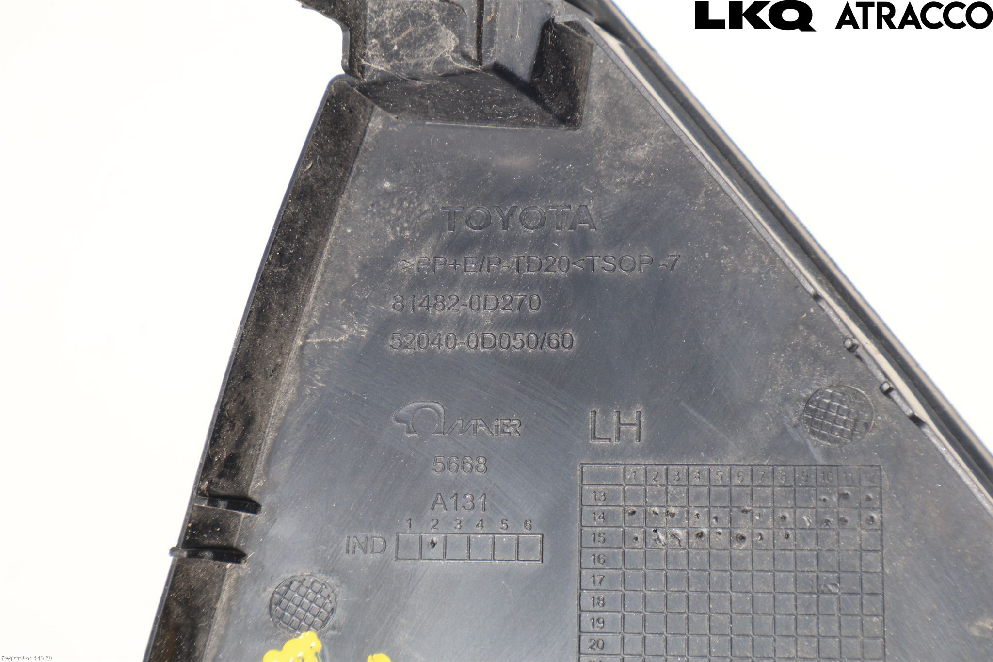 Toyota YARIS XP130 15-20 Dimljussarg Fram
