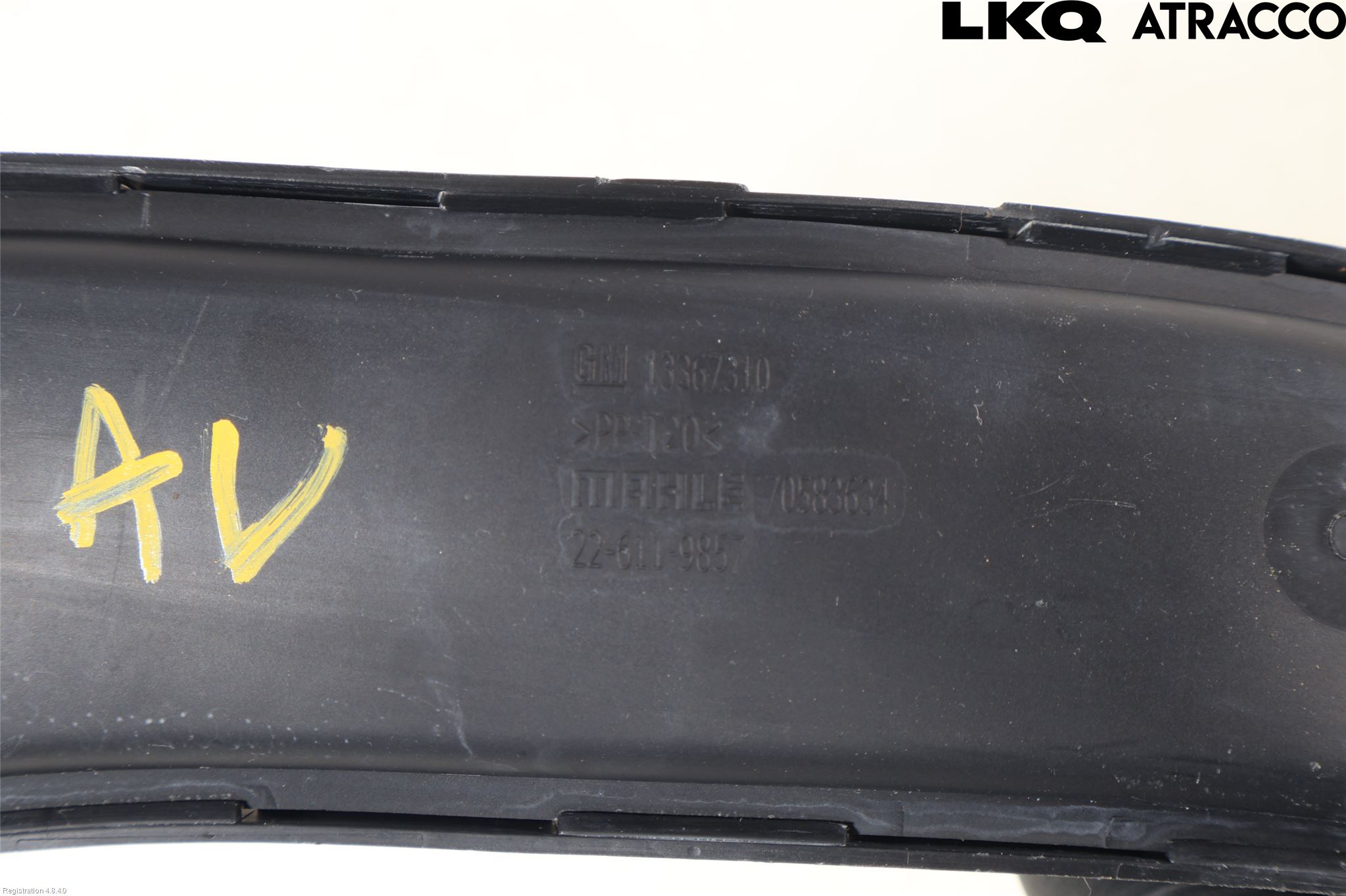 Opel ASTRA K 16-22 Förg-Bälg-Rör Mot Luftr