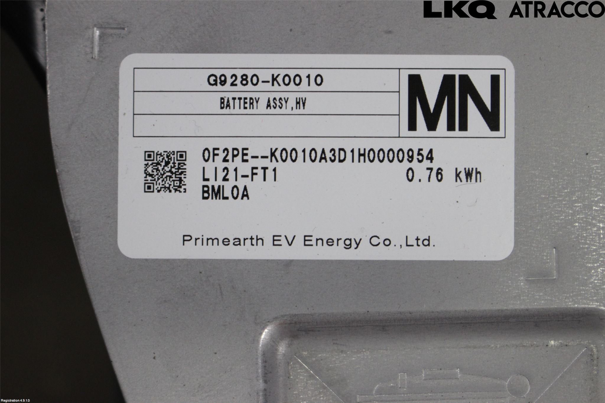 Toyota YARIS XP21 20- Batteri Högspänning