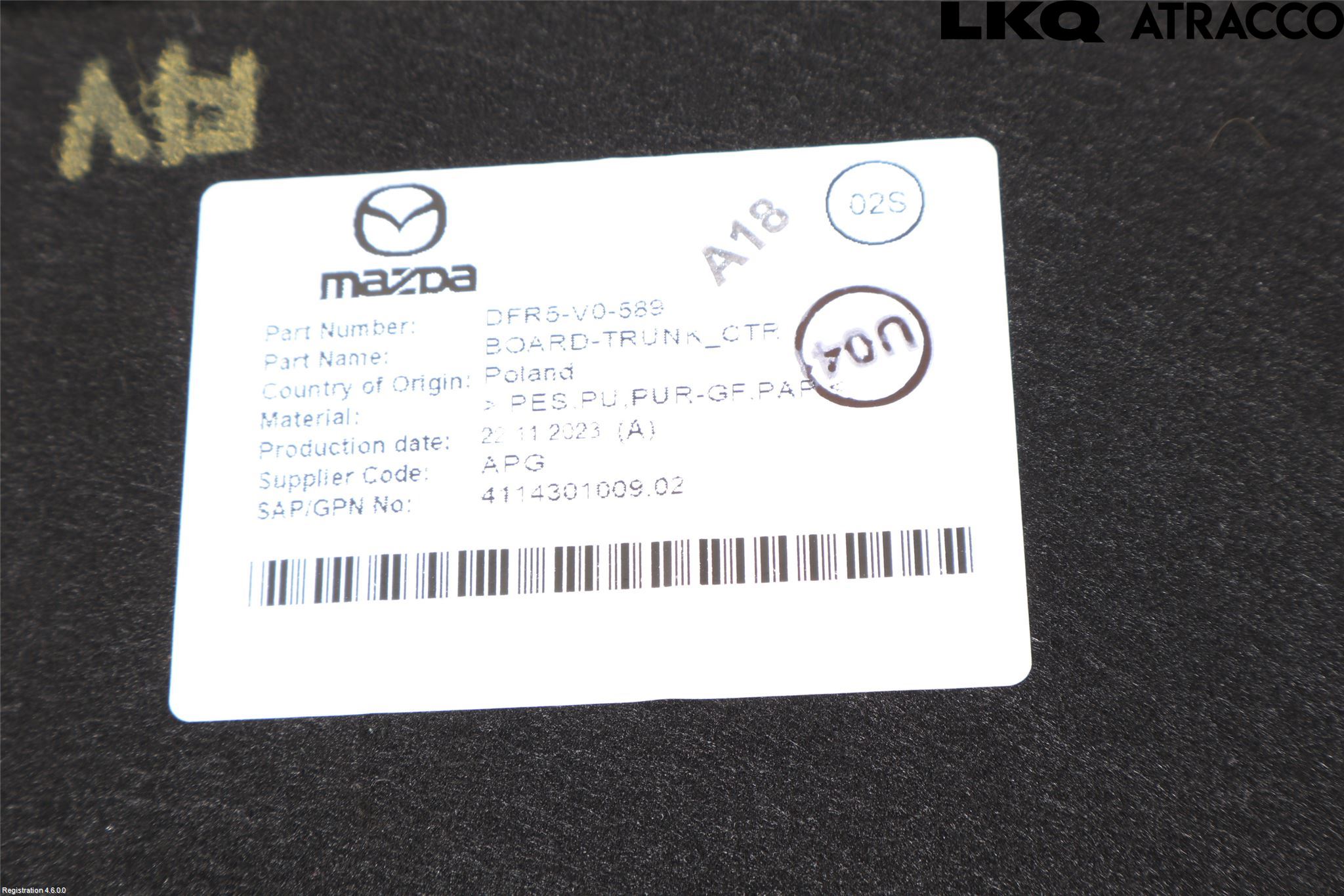 Mazda CX-30 20- Bagage Golv