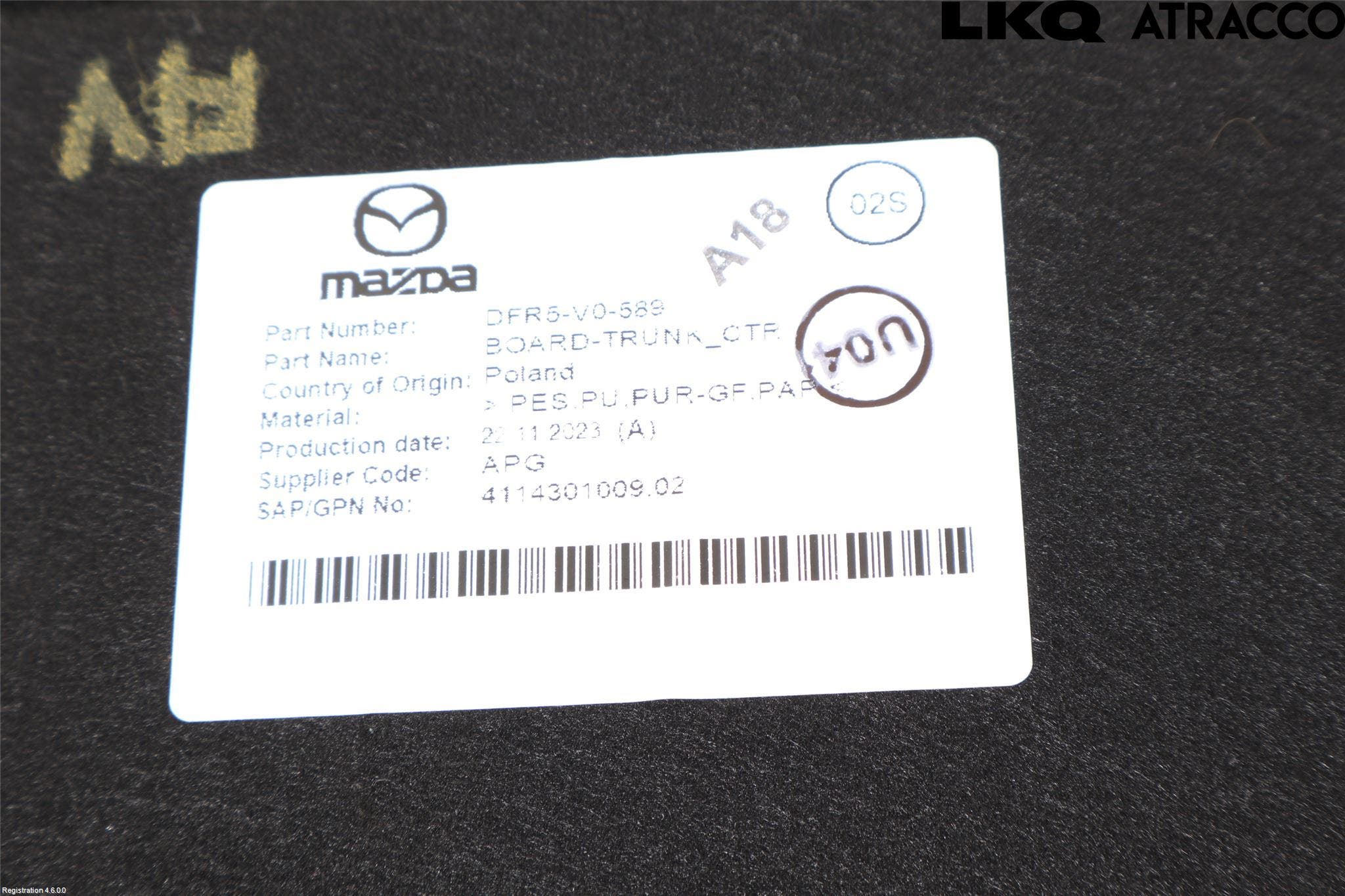 Mazda CX-30 20- Bagage Golv