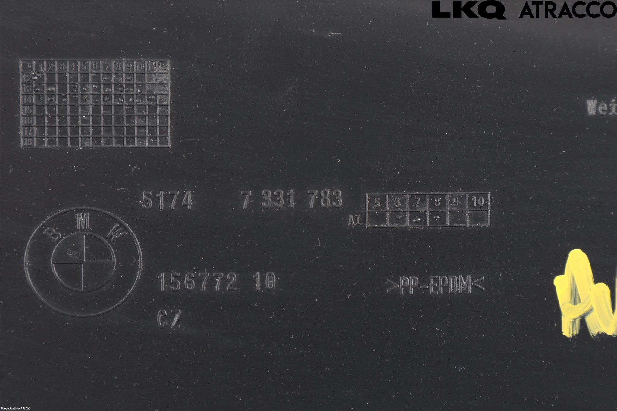 BMW 5 F10/F11/F18 09-17 Deflektor Plåt-Plast Kylning
