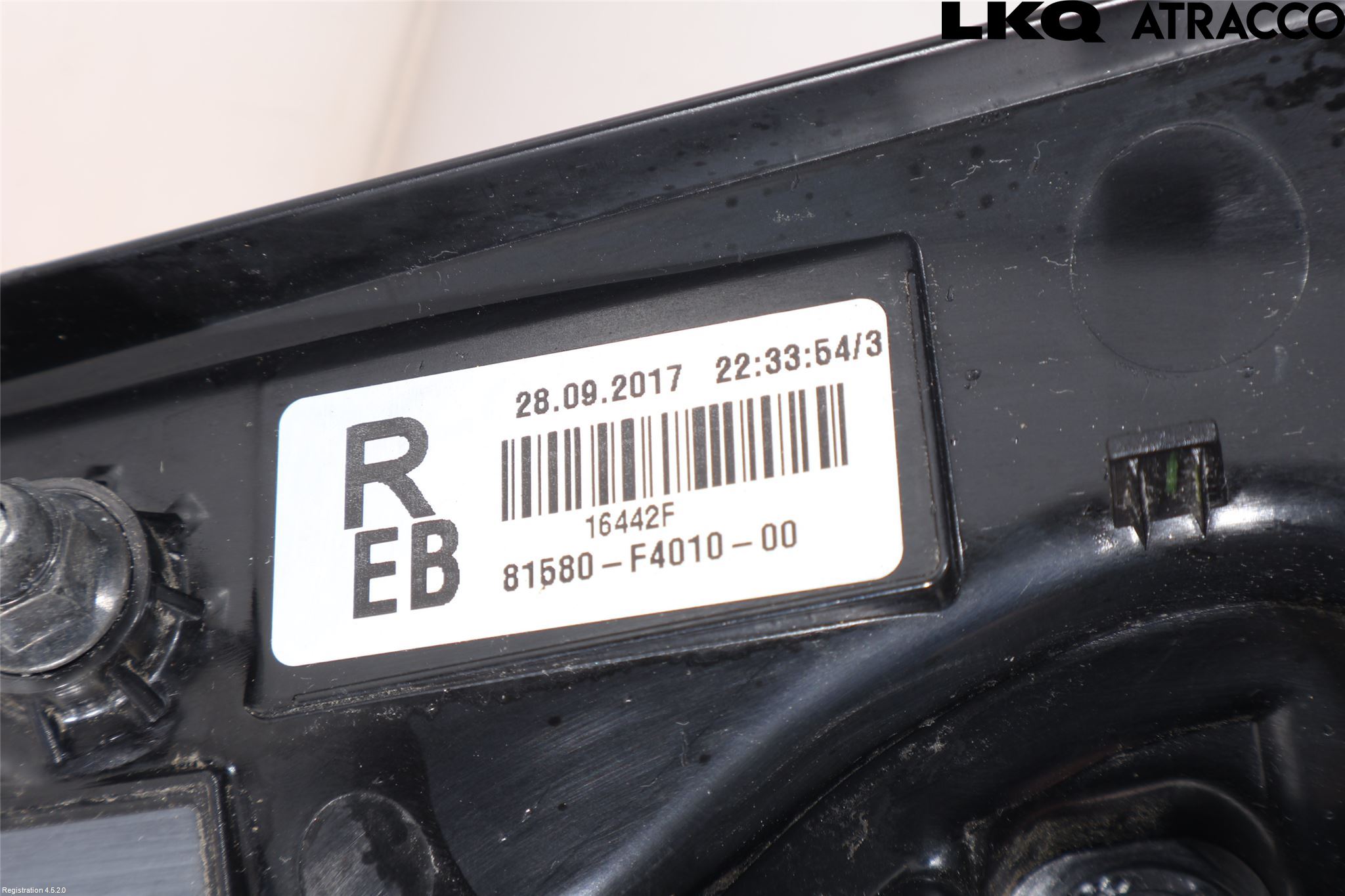 Toyota C-HR 16-23 Bakljus Lucka Hö