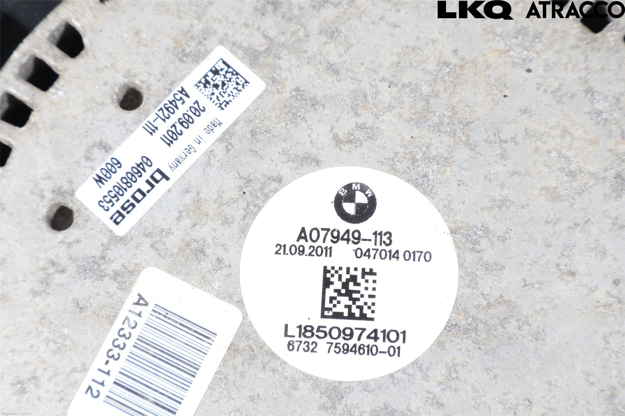 BMW 5 F10/F11/F18 09-17 Kylfläktkåpa