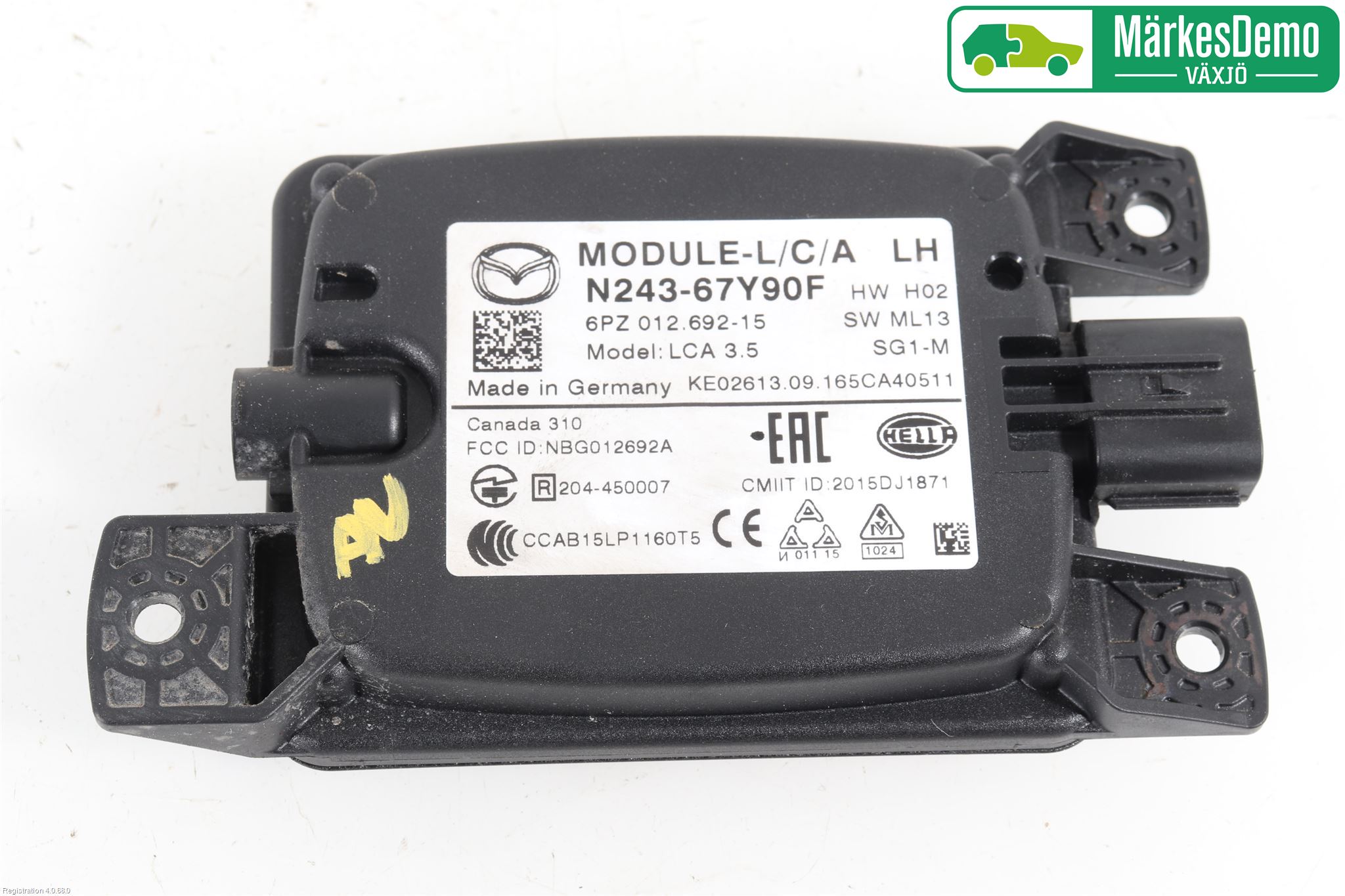 Mazda MX-5 IV (ND/ND2/ND3) MIATA 15- Sensor Aktivt Kollisionsskydd