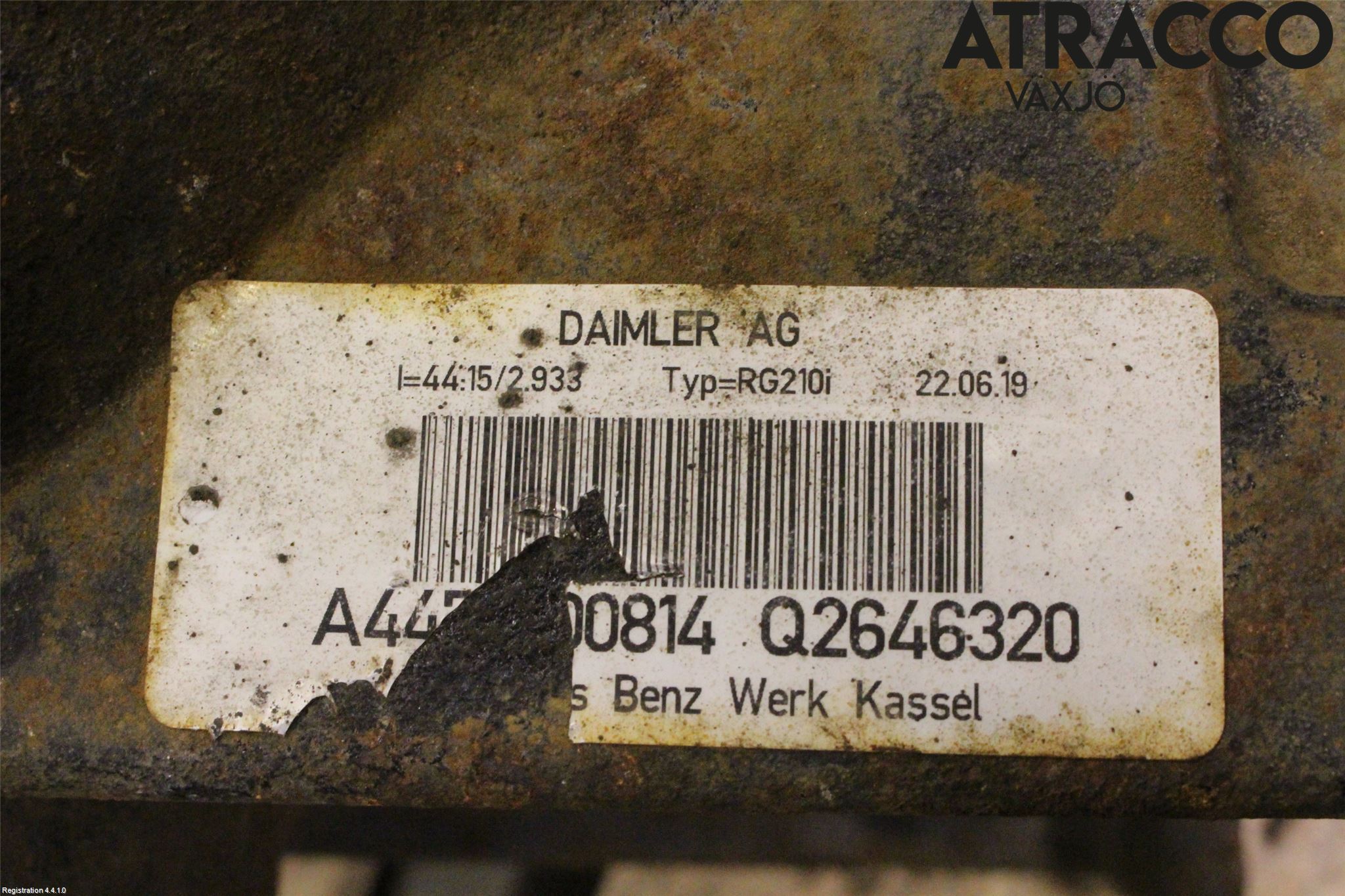 Mercedes-Benz MB VITO/V-KLASS (W640,W447,W448) 14- Bakväxel-Diff