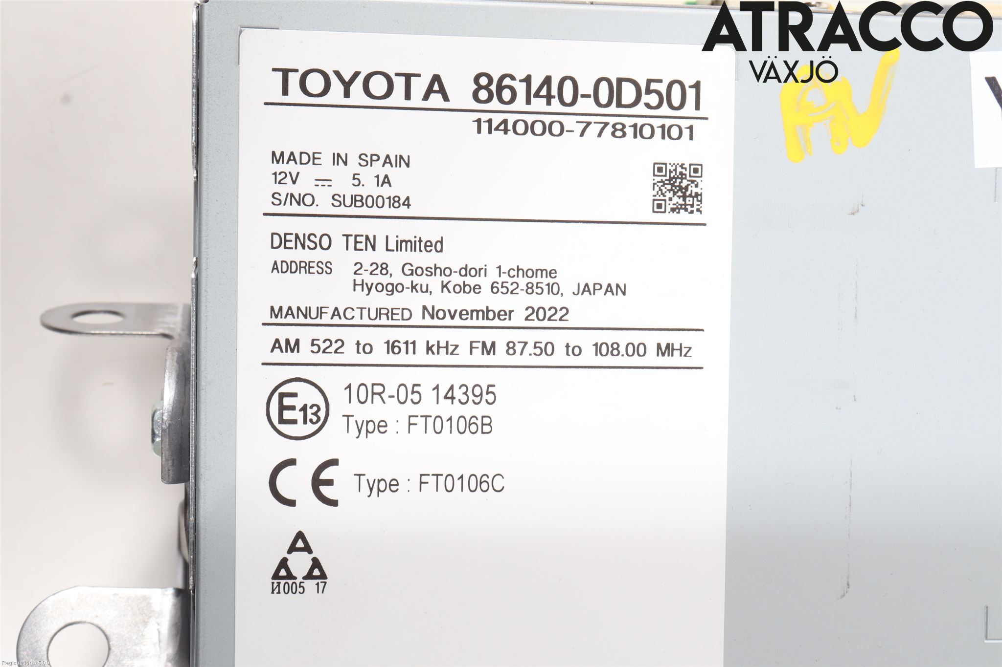 Mazda 2 KB Hybrid 22- Cd Radio - Multimediapanel