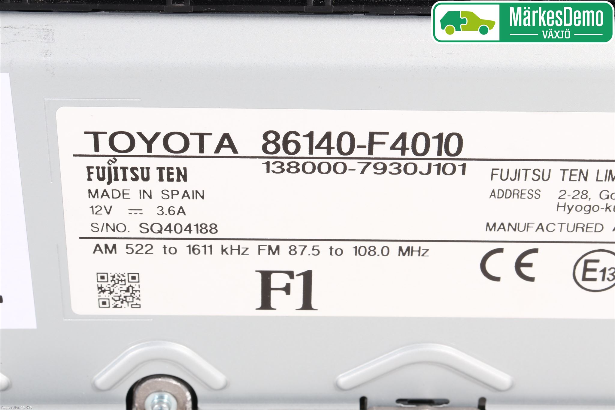 Toyota C-HR 16-23 Cd Radio - Multimediapanel