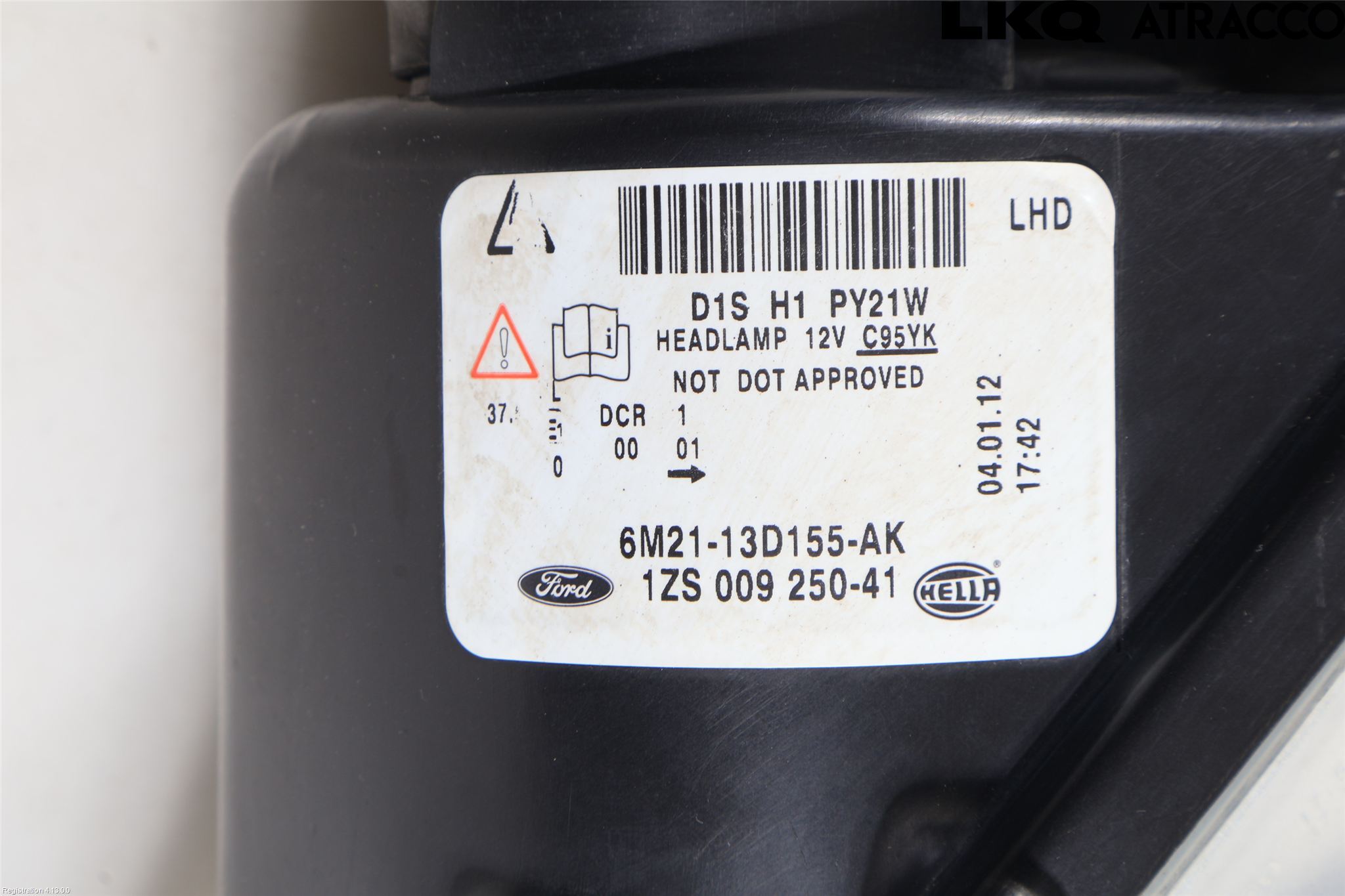 Ford S-MAX 06-15 Strålkastare Vänster
