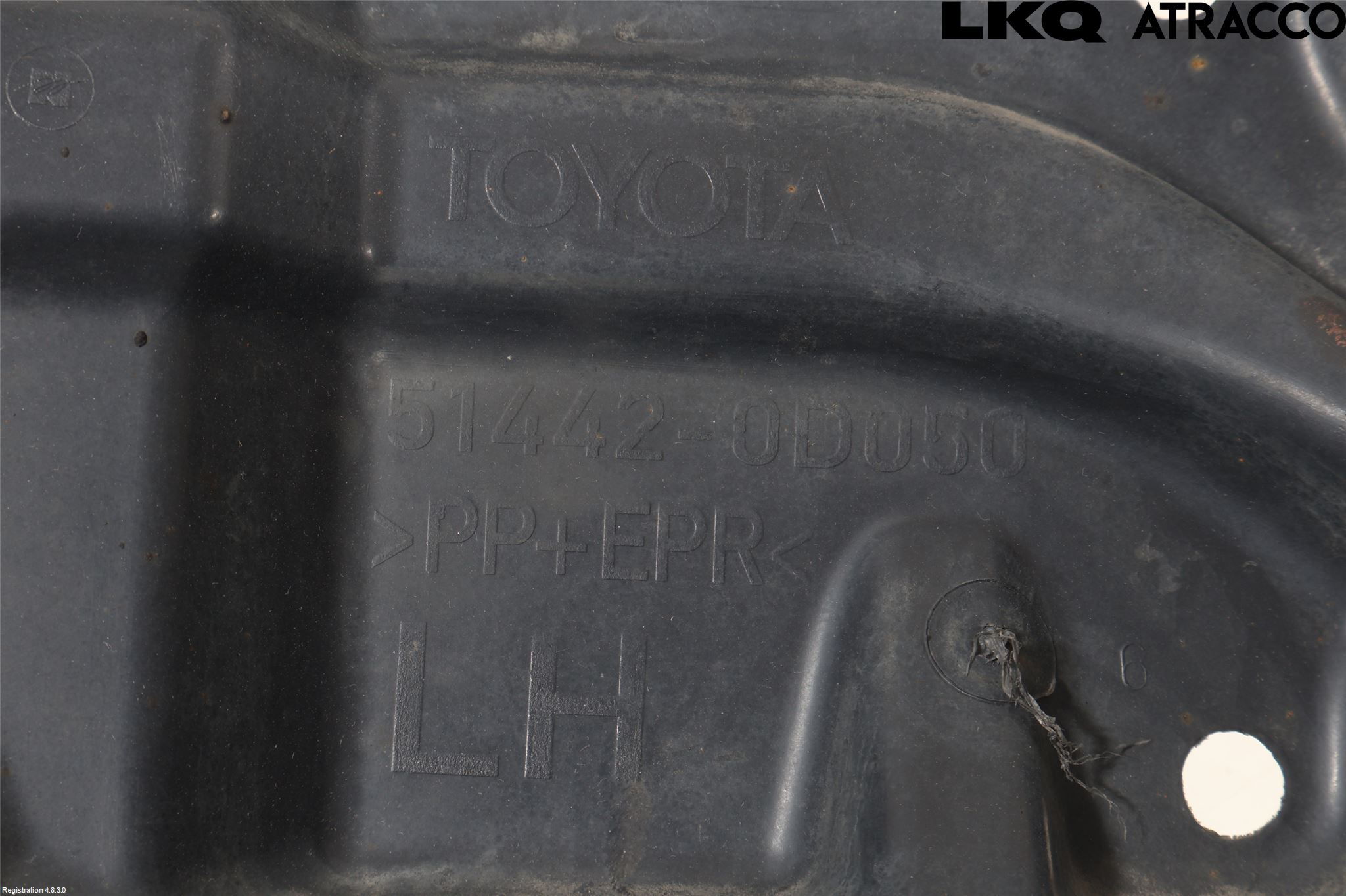 Toyota YARIS XP90 06-11 Hasplåt Plåt-Plast