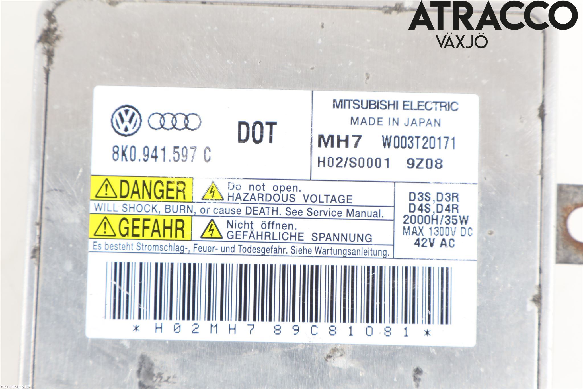 Audi A4/S4 08-11 Styrenhet Strålkastare