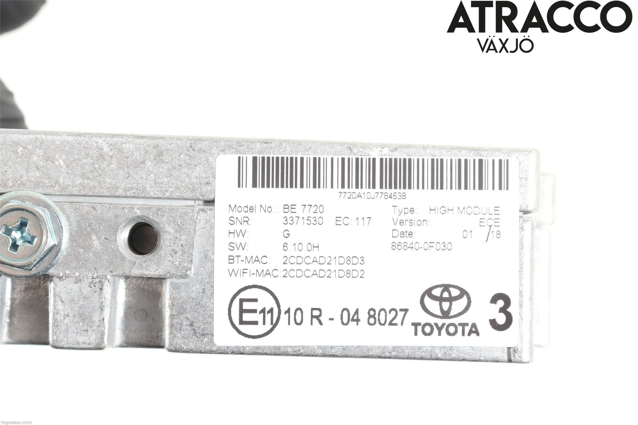 Toyota PRIUS (ZVW50) 16-21 Cd Radio - Multimediapanel