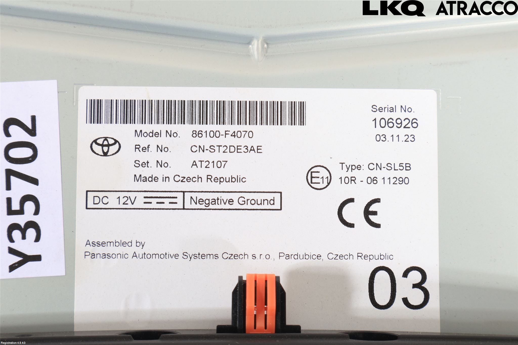 Toyota C-HR 24- Cd Radio - Multimediapanel