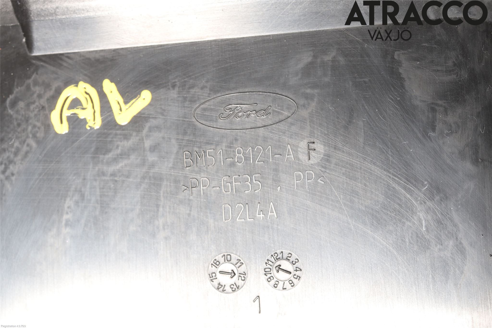 Ford FOCUS 11-14 Deflektor Plåt-Plast Kylning