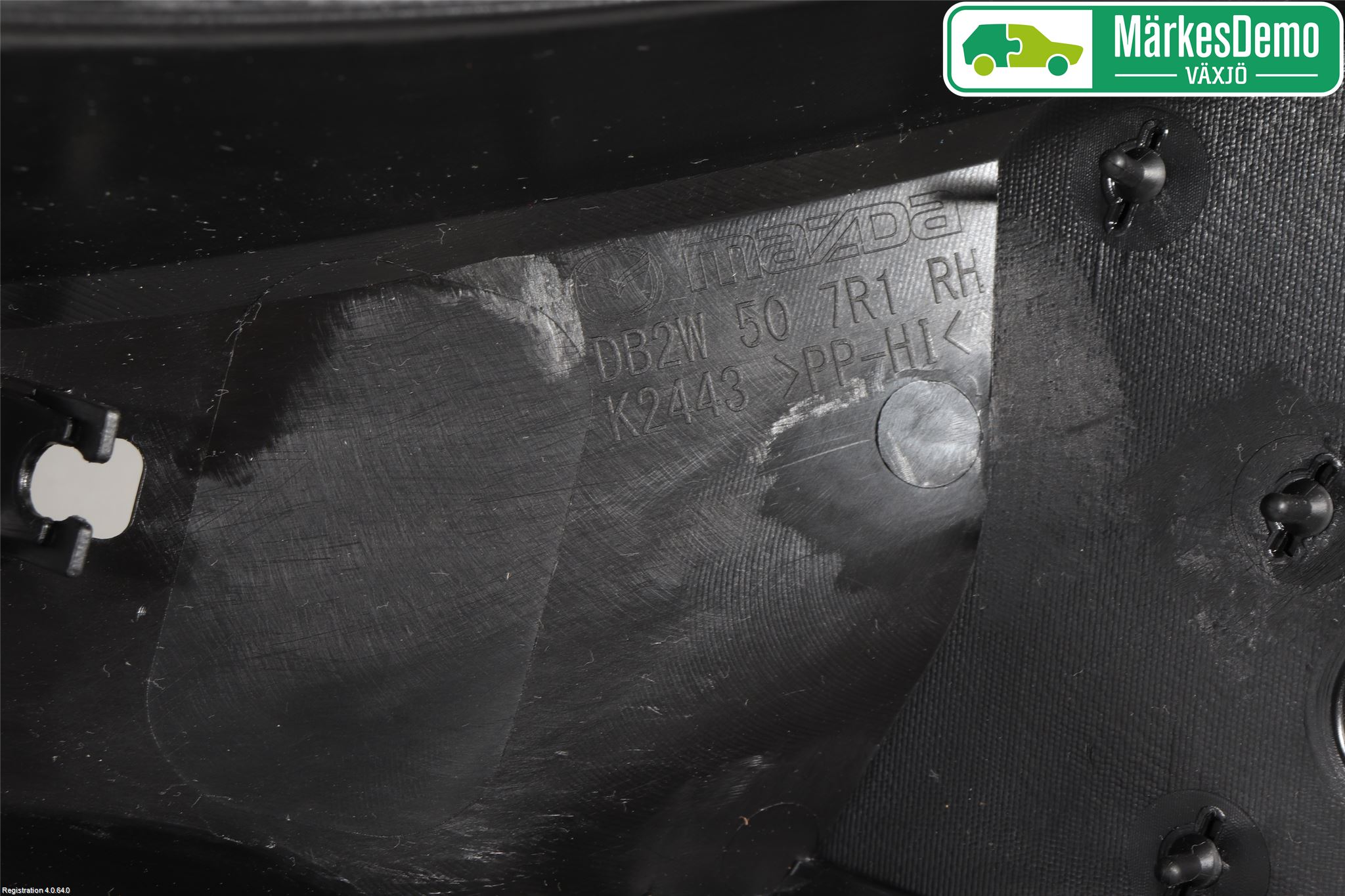 Mazda CX-3 Torpedplåt-Torpedplast