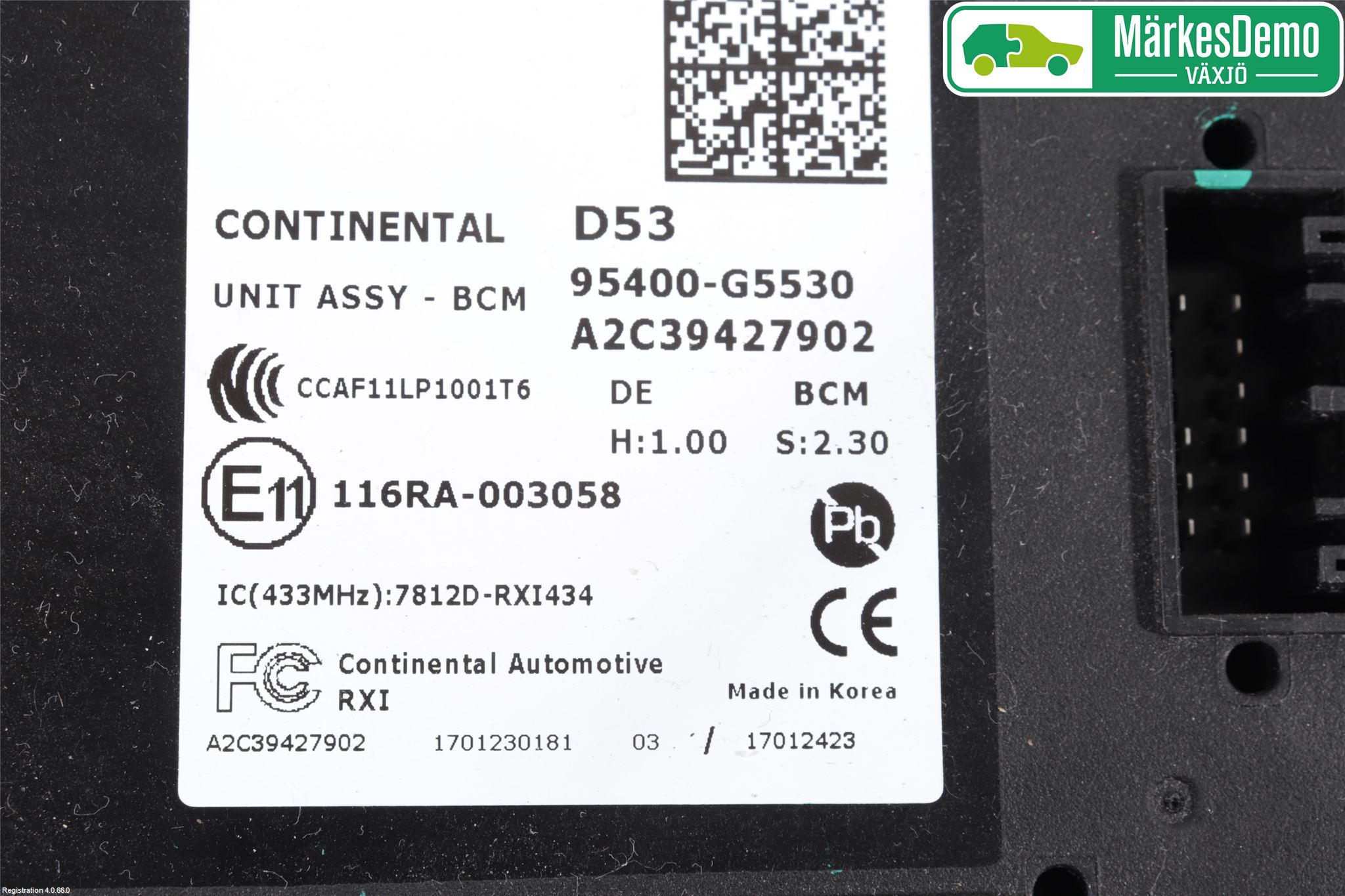 Kia NIRO (DE) 17-22 Styrenhet Övrigt