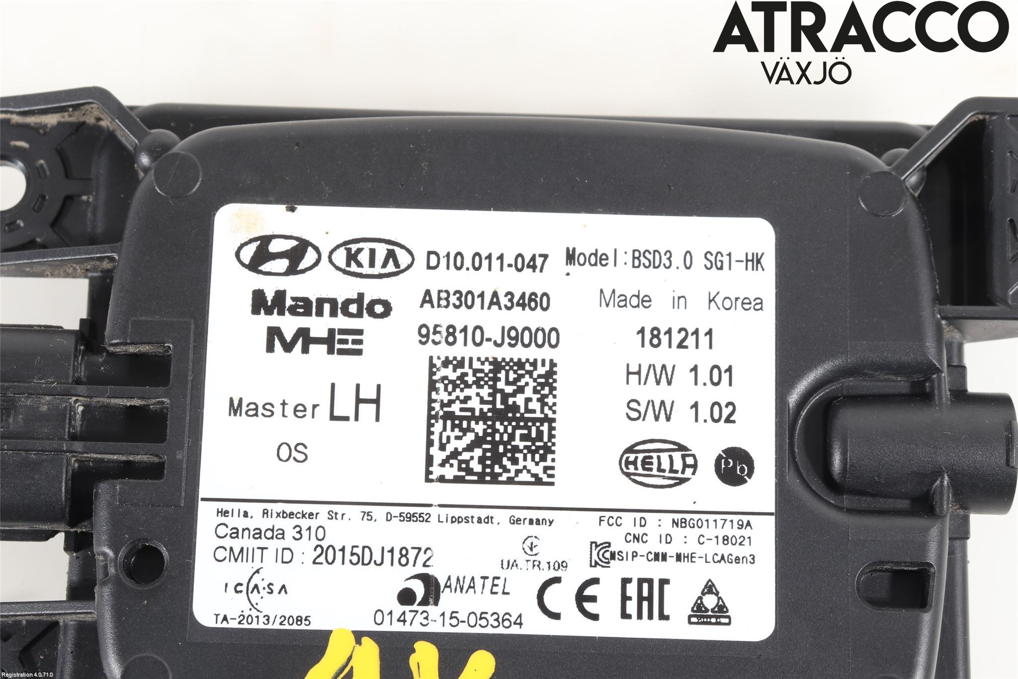 Hyundai KONA/ELECTRIC OS 18-23 Sensor Aktivt Kollisionsskydd