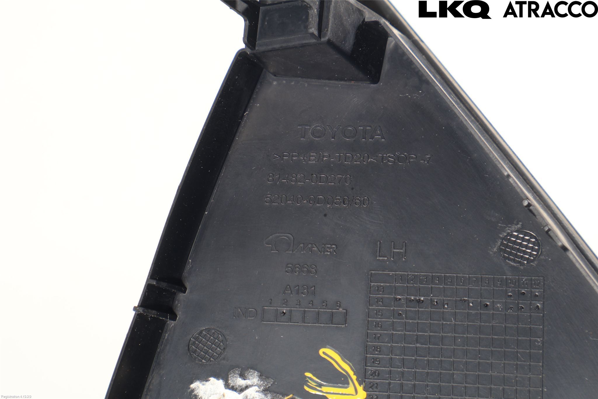 Toyota YARIS XP130 15-20 Dimljussarg Fram