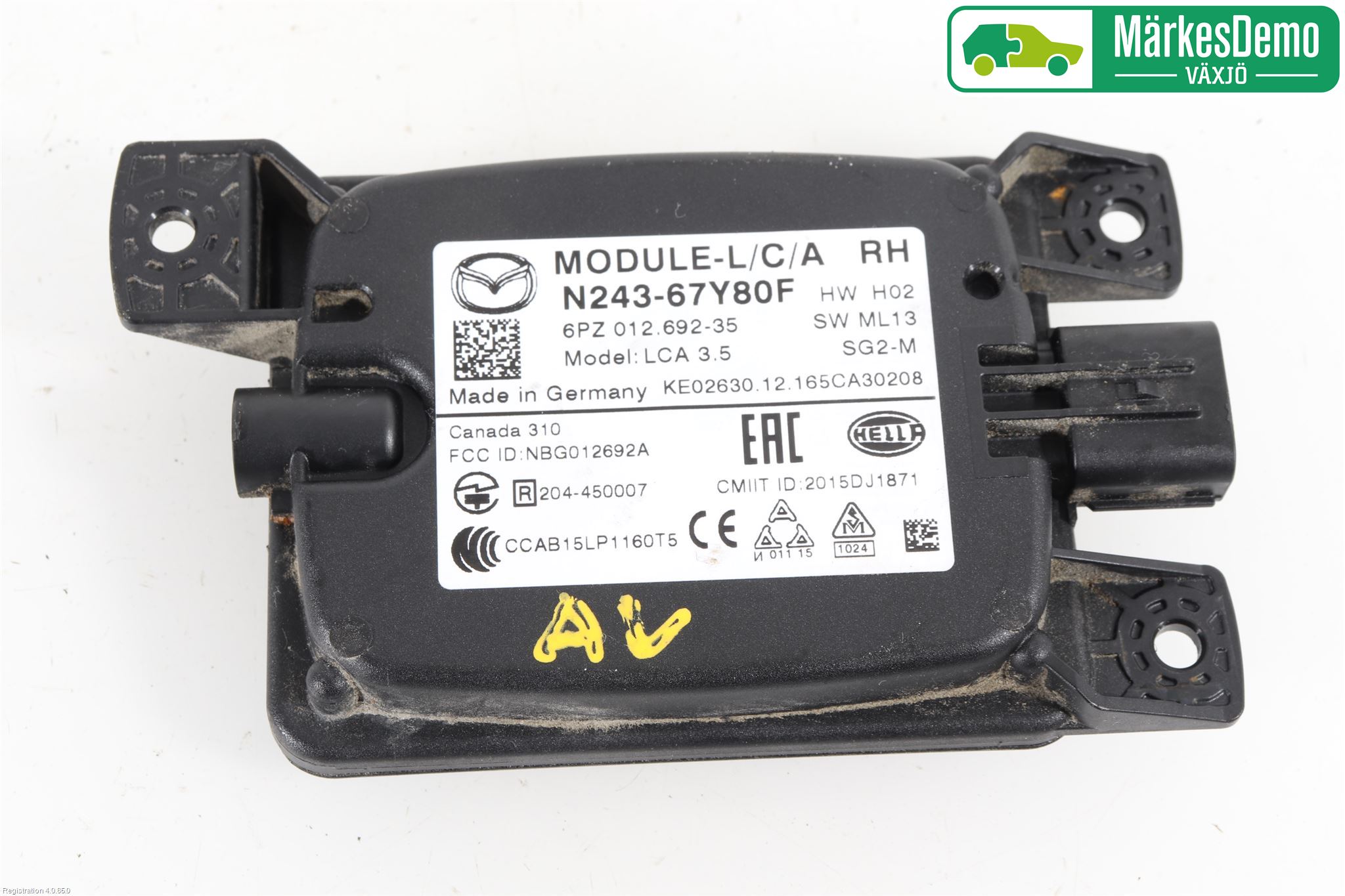 Mazda MX-5 IV (ND/ND2/ND3) MIATA 15- Sensor Aktivt Kollisionsskydd