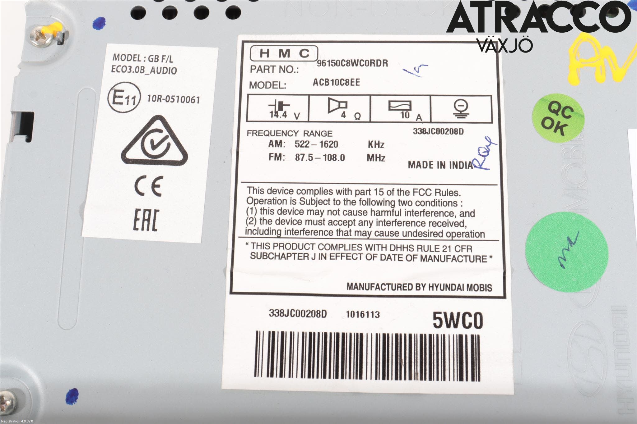 Hyundai i20 GB 15-20 Cd Radio - Multimediapanel