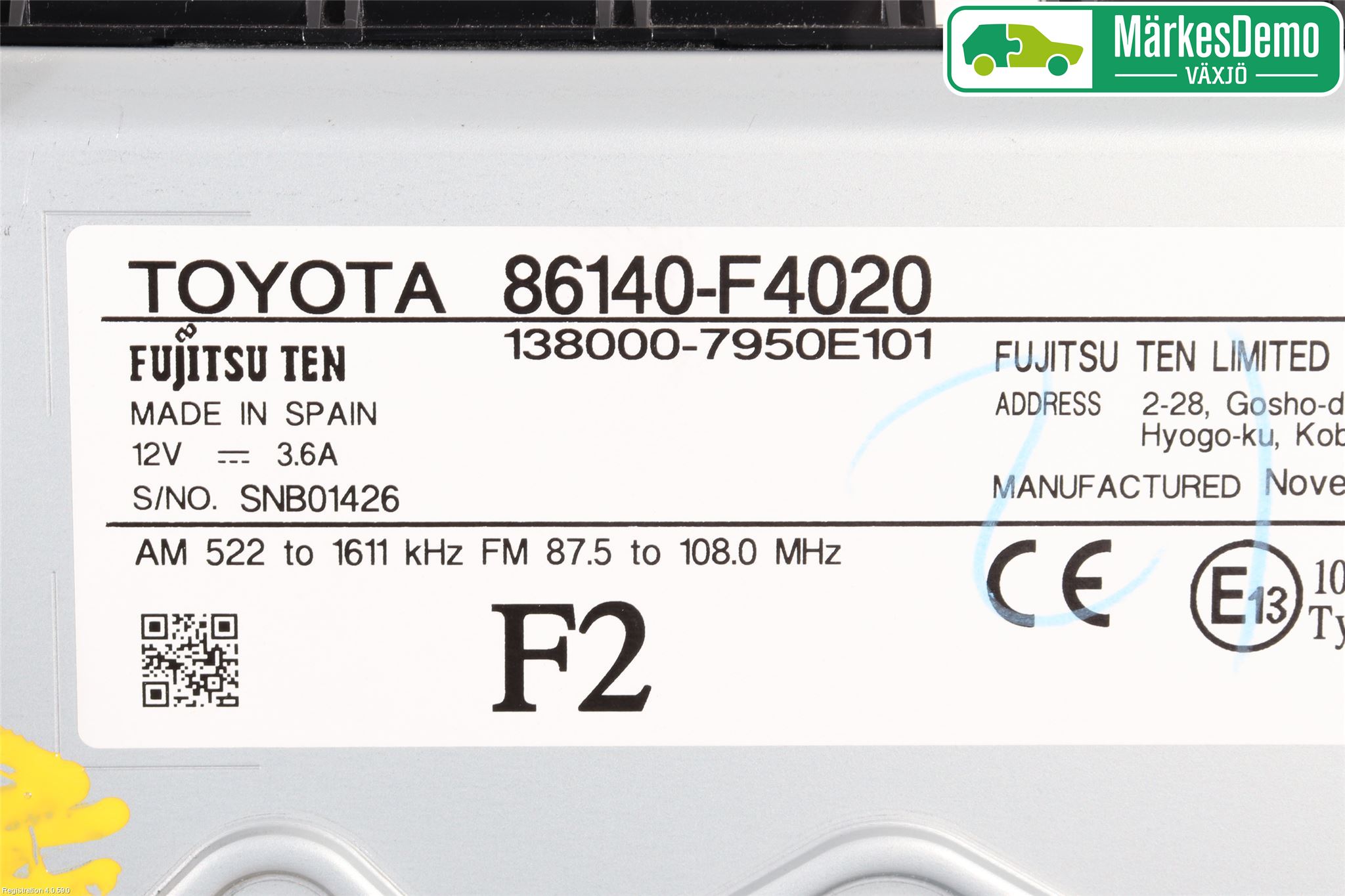 Toyota C-HR 16-23 Cd Radio - Multimediapanel