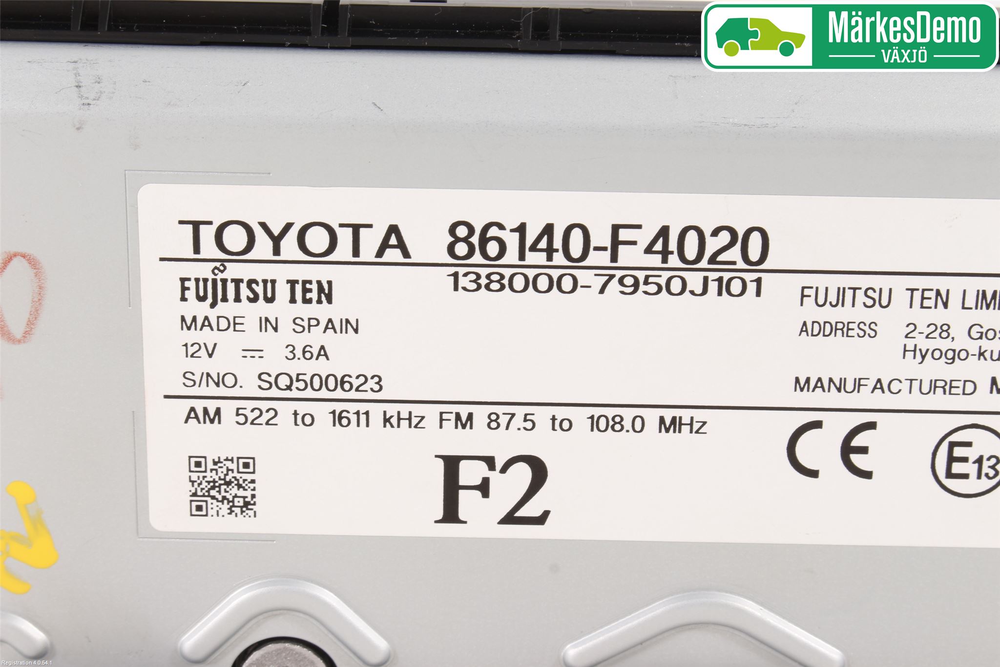 Toyota C-HR 16-23 Cd Radio - Multimediapanel