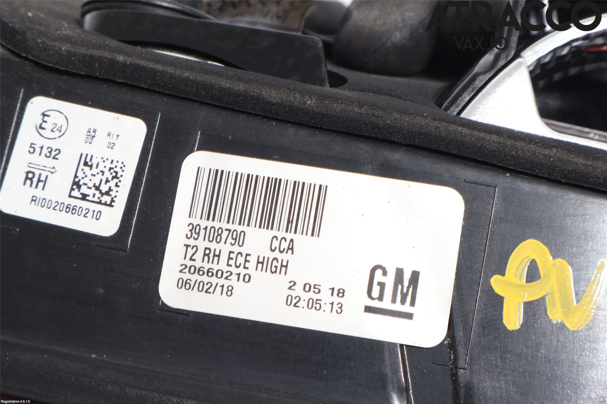 Opel INSIGNIA 17- Bakljus Lucka Hö