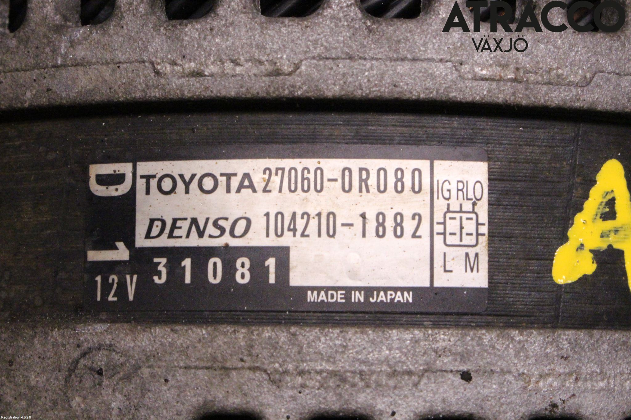 Toyota AVENSIS 09-15 Generator