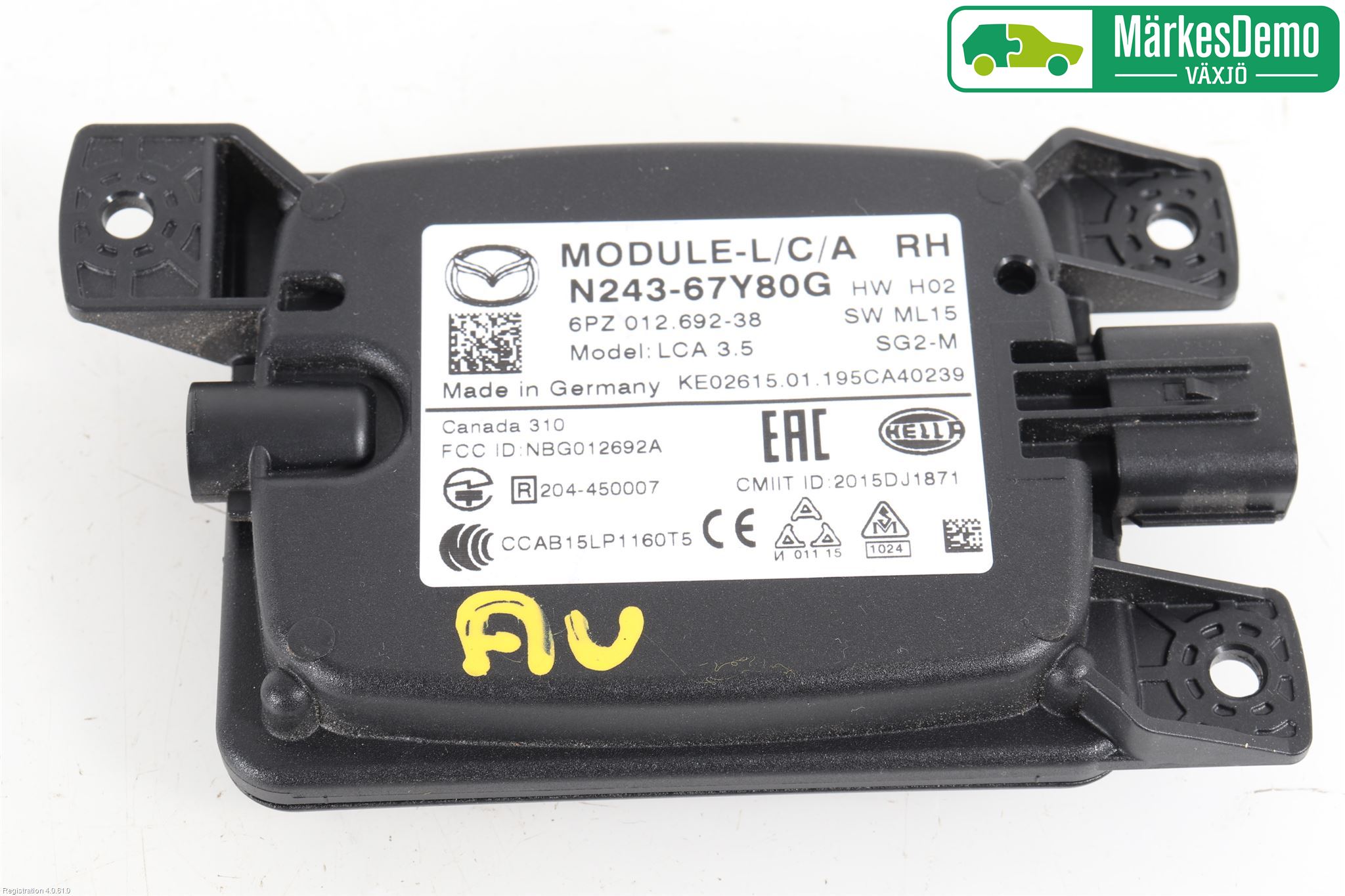 Mazda MX-5 IV (ND/ND2/ND3) MIATA 15- Sensor Aktivt Kollisionsskydd