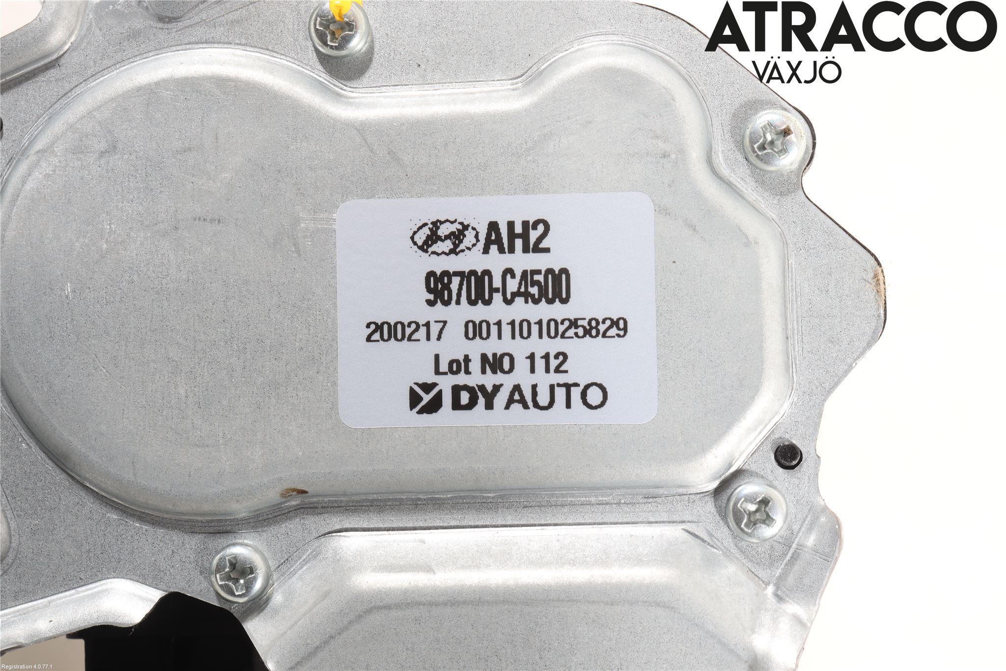 Hyundai i10 LA 20- Torkarmotor Baklucka