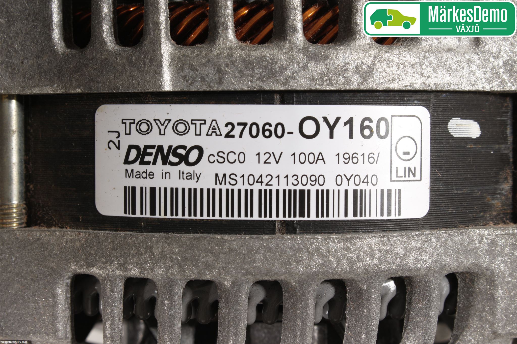 Toyota YARIS XP130 15-20 Generator