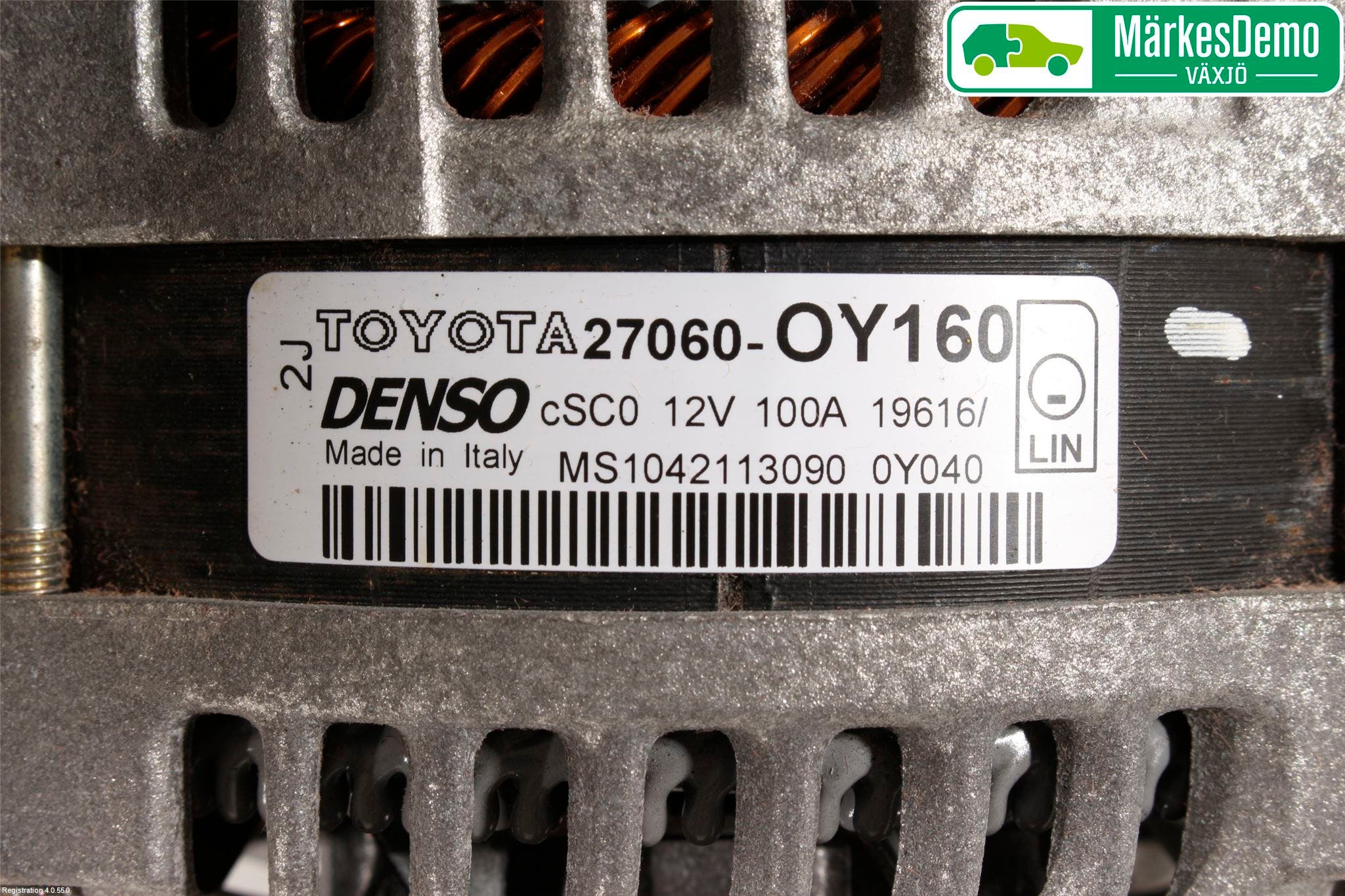 Toyota YARIS XP130 15-20 Generator
