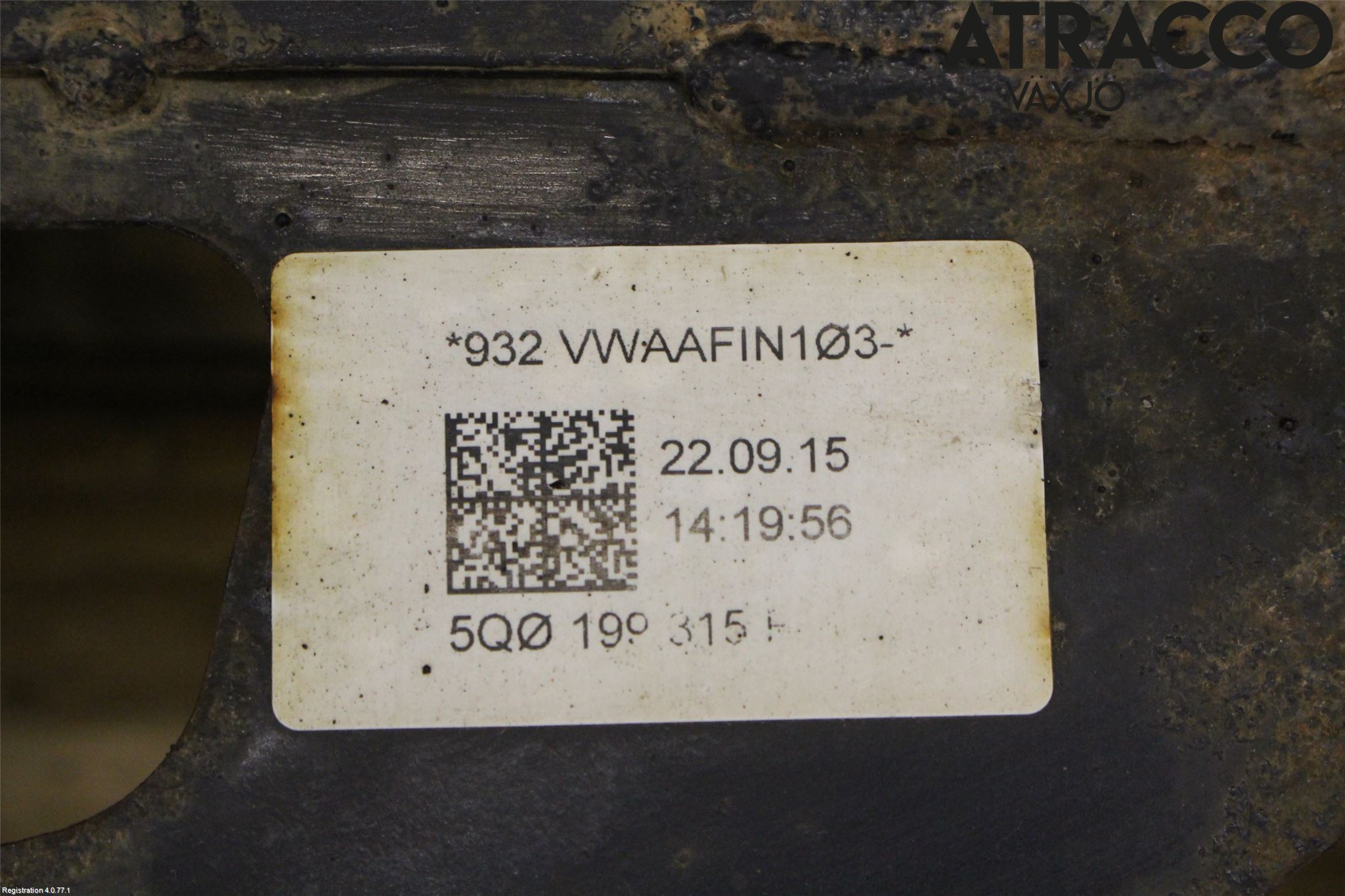 Volkswagen VW GOLF / E-GOLF VII 13-20 Framvagnsbalk