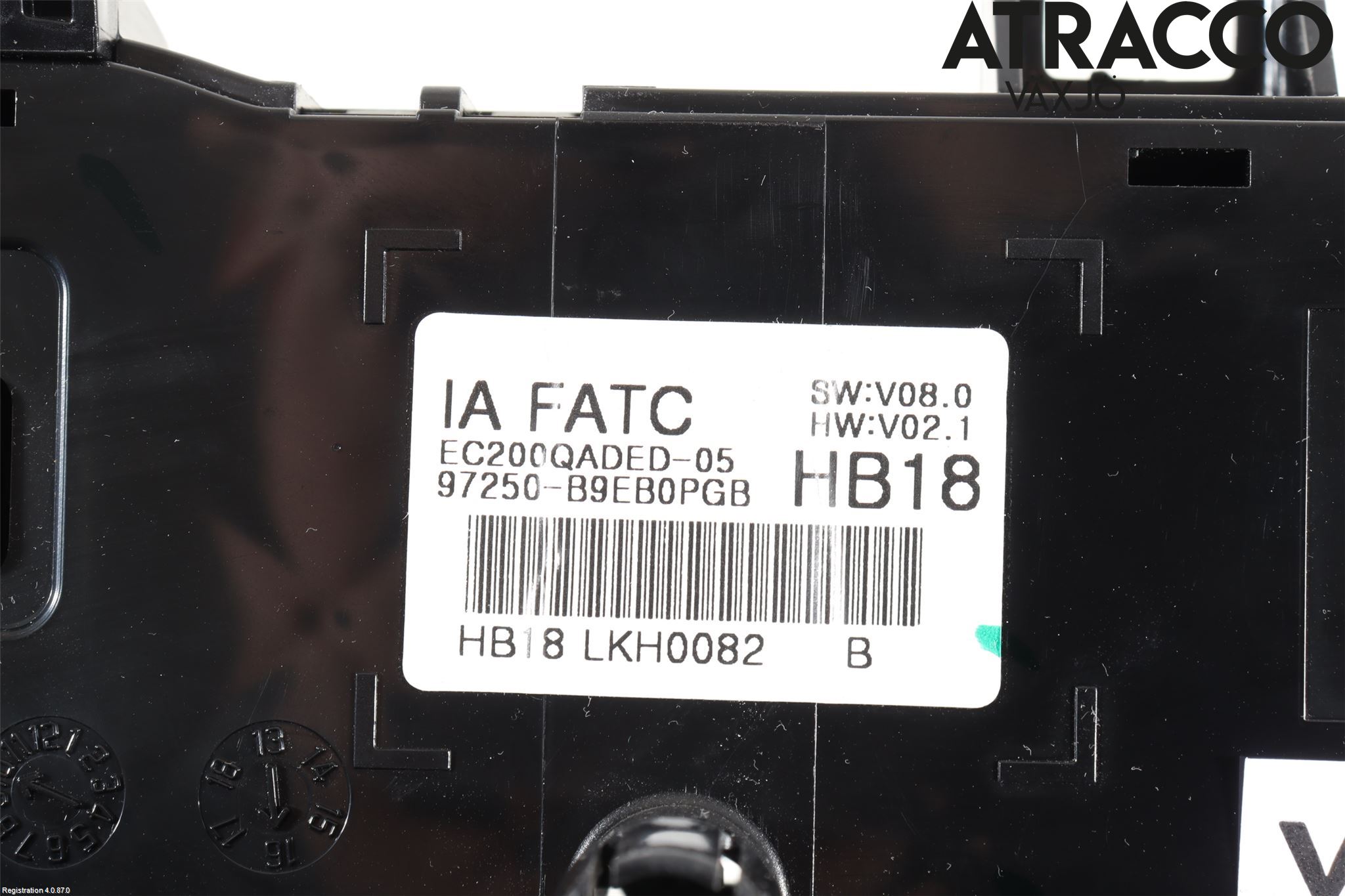 Hyundai i10 BA 17-20 Ac Styrenhet Ac Manöveren