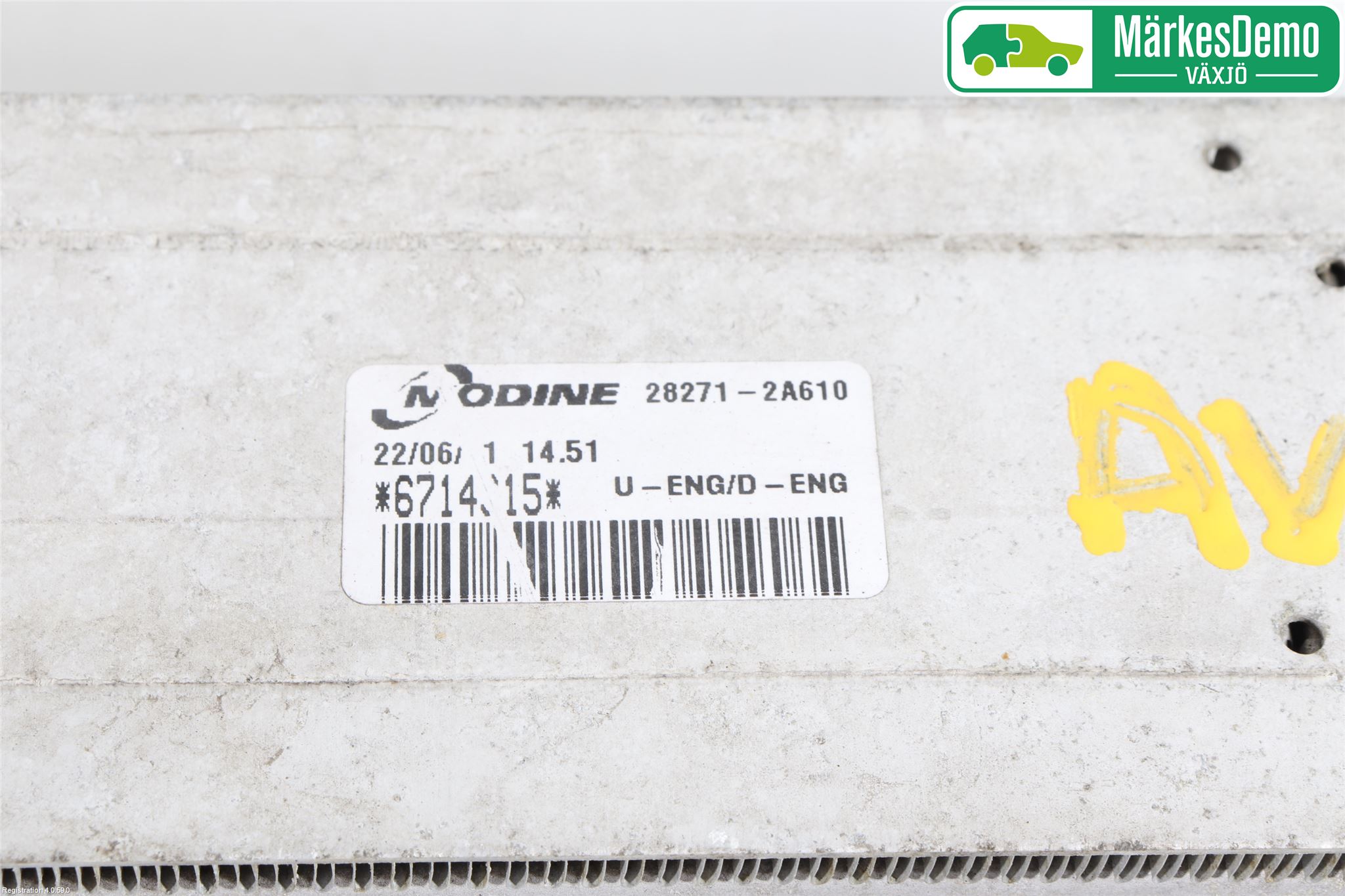 Kia CEED 06-12 Laddluft-Intercooler Kyl