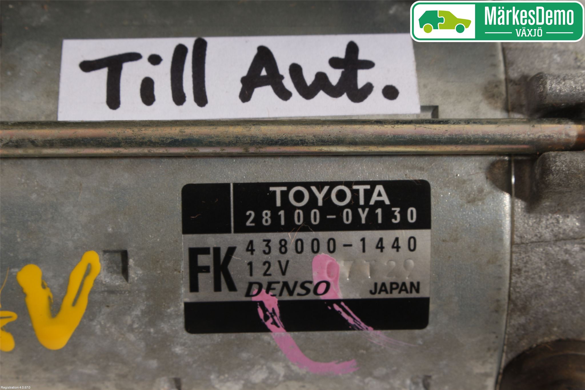 Toyota YARIS XP130 15-20 Startmotor