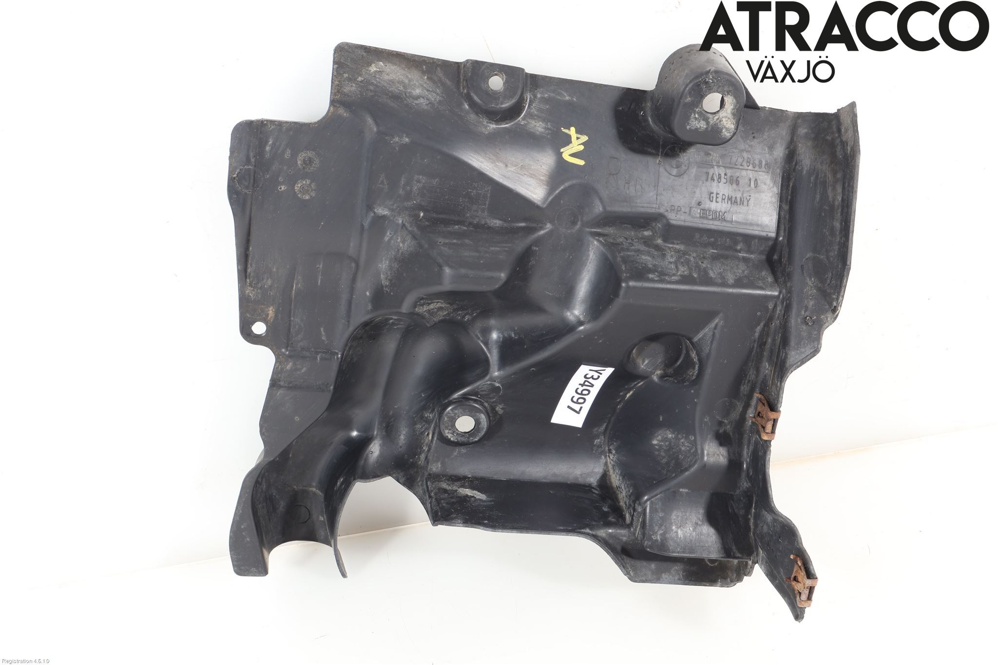 BMW 5 F10/F11/F18 09-17 Hasplåt Plåt-Plast