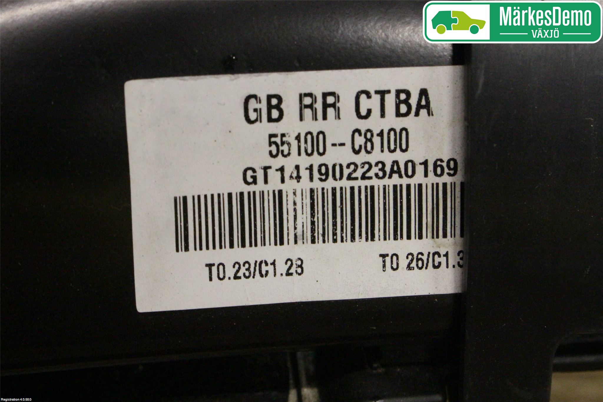 Hyundai i20 GB 15-20 Bakaxelbalk