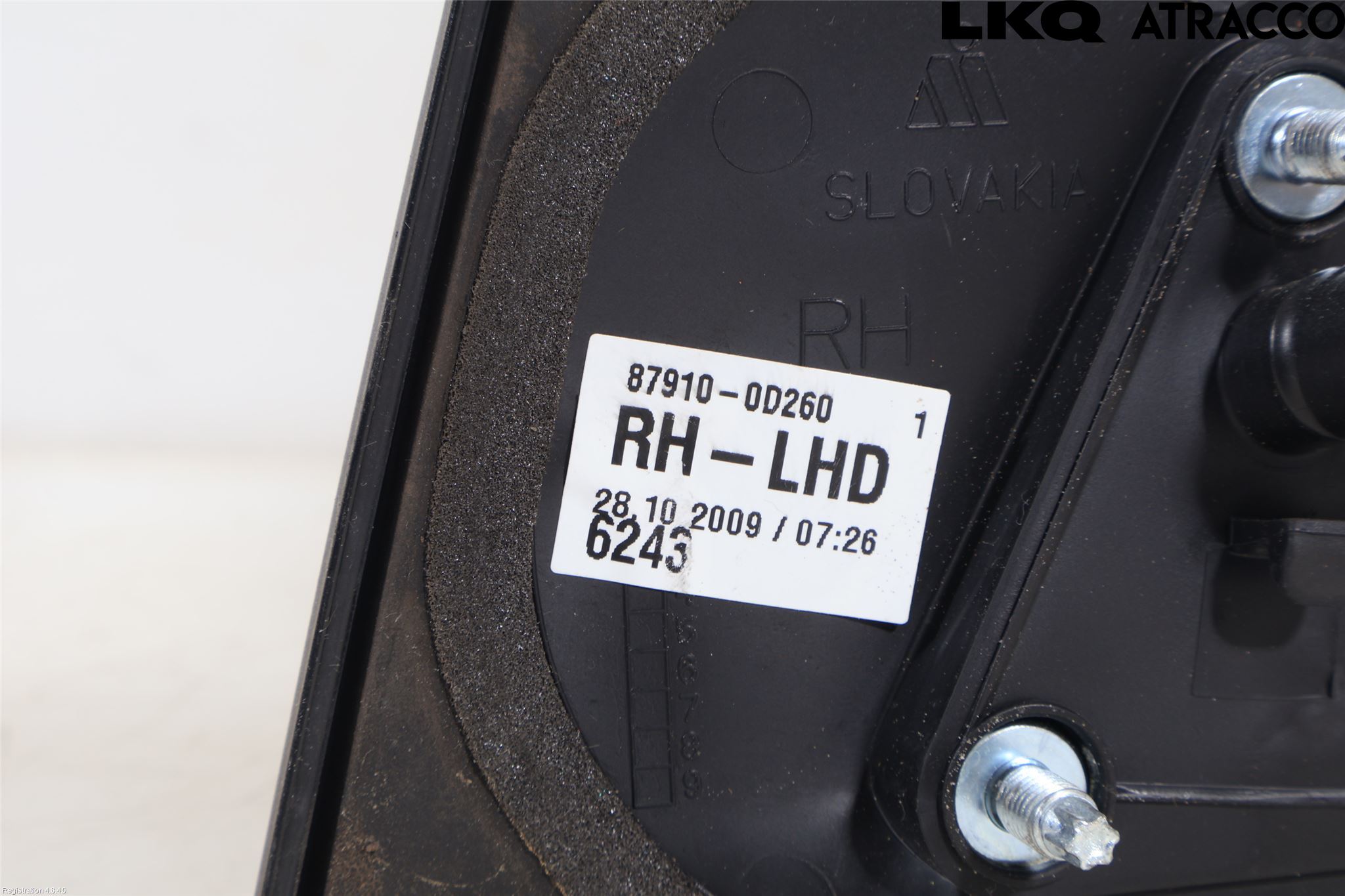 Toyota YARIS XP90 06-11 Spegel Yttre El Hö