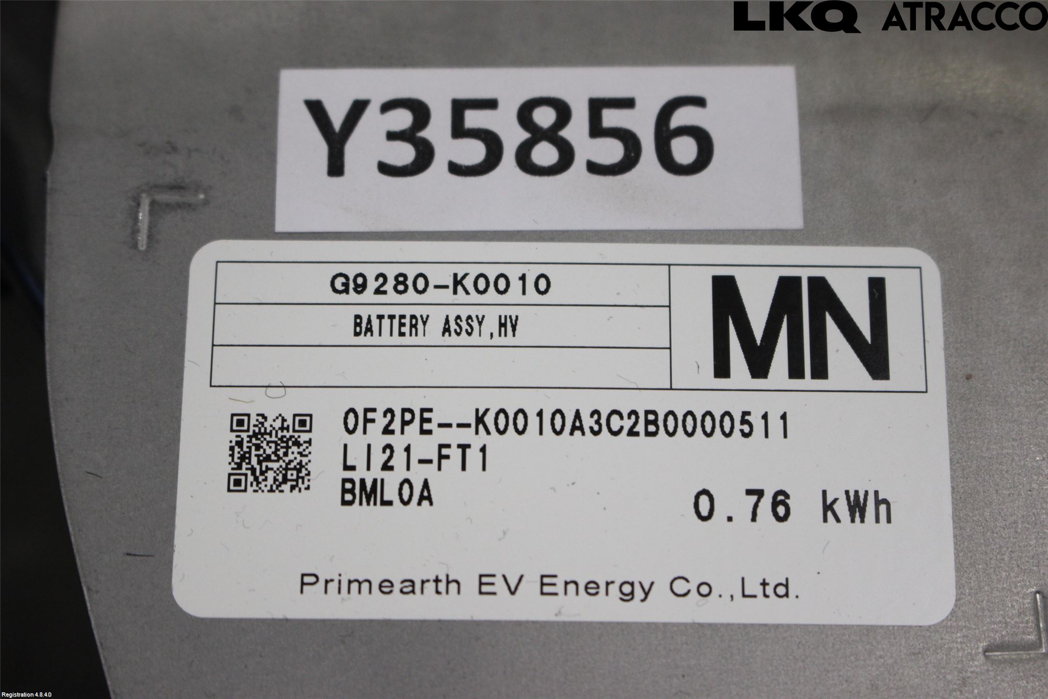 Toyota YARIS XP21 20- Batteri Högspänning