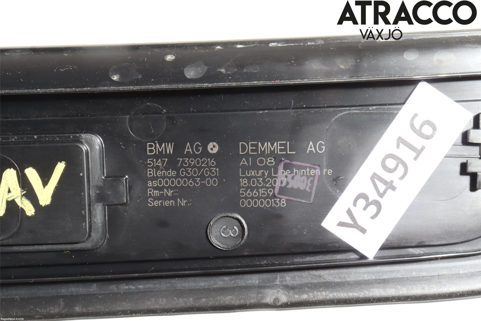BMW 5 G30/G31/F90 17-23 Inr Tröskel-Insteg