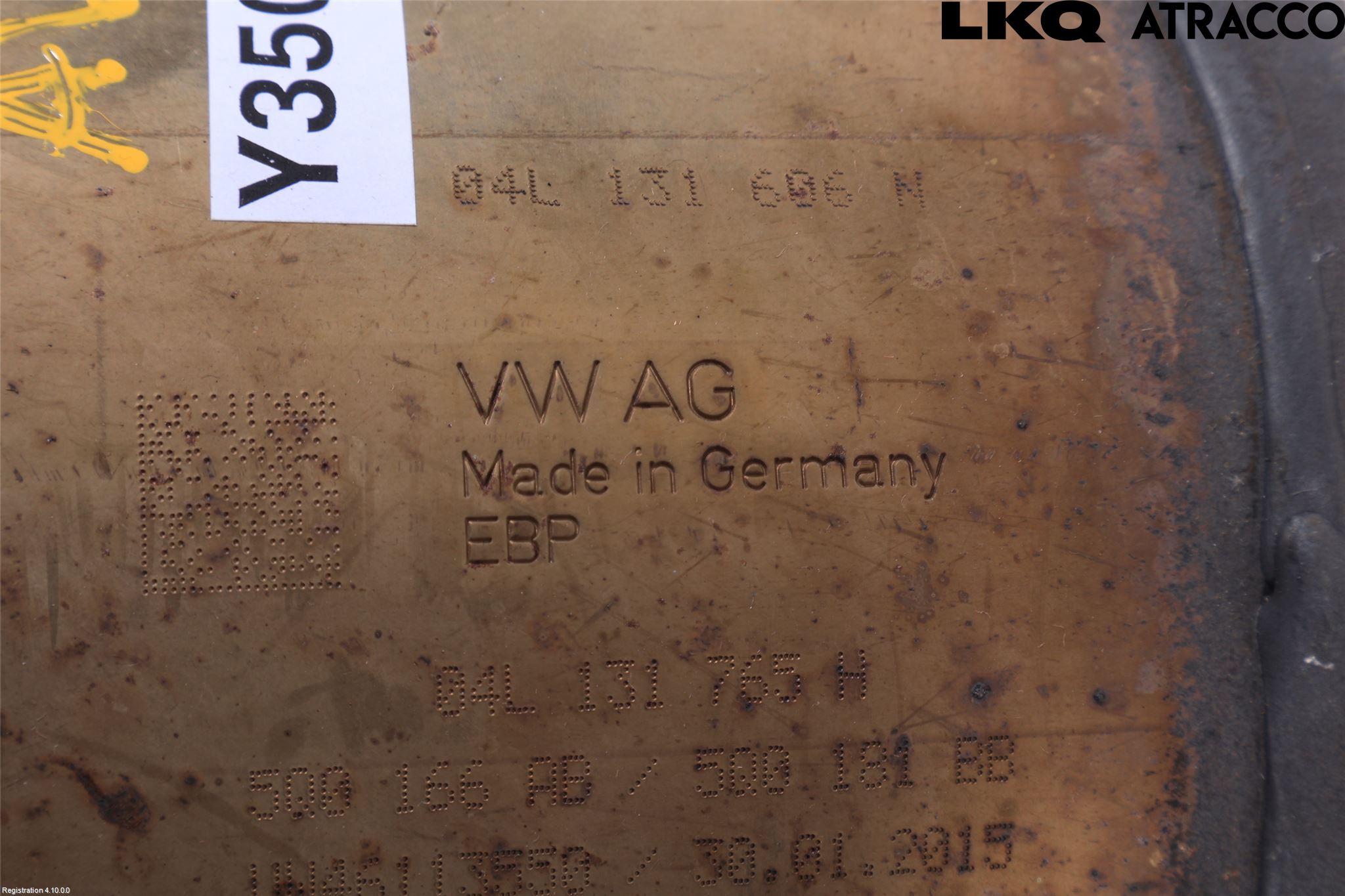 Volkswagen VW GOLF / E-GOLF VII 13-20 Avgas Partikelfilter