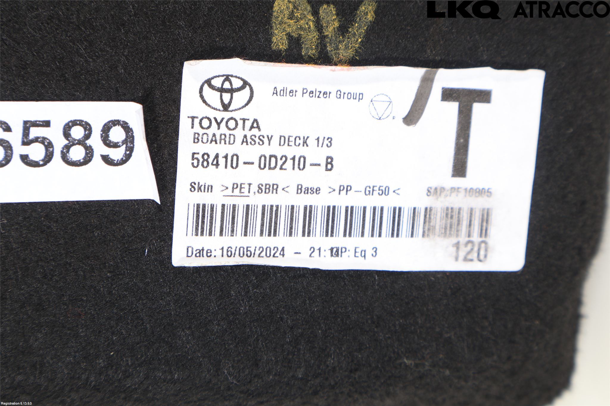 Toyota YARIS CROSS XP21 21- Bagage Golv