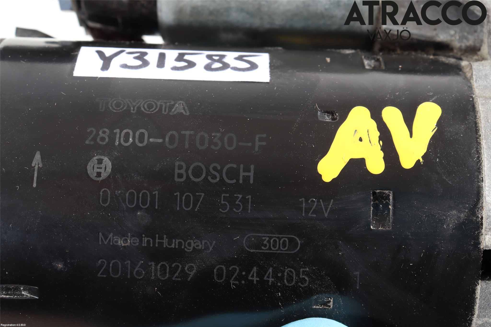 Toyota AURIS 13-19 Startmotor