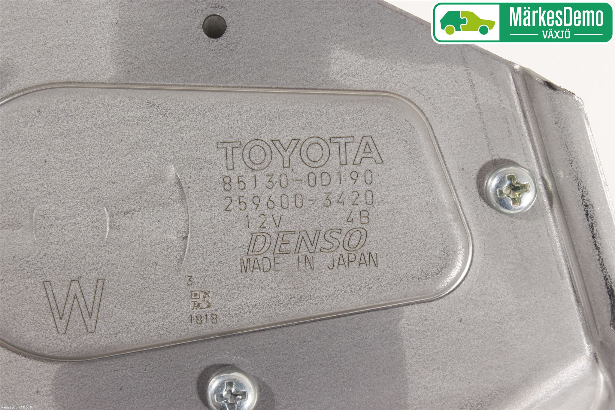 Toyota YARIS XP130 15-20 Torkarmotor Baklucka