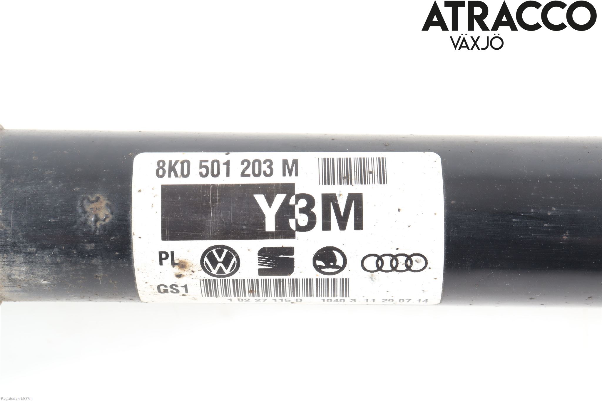 Audi A4 12-15 Drivaxel Bak Höger