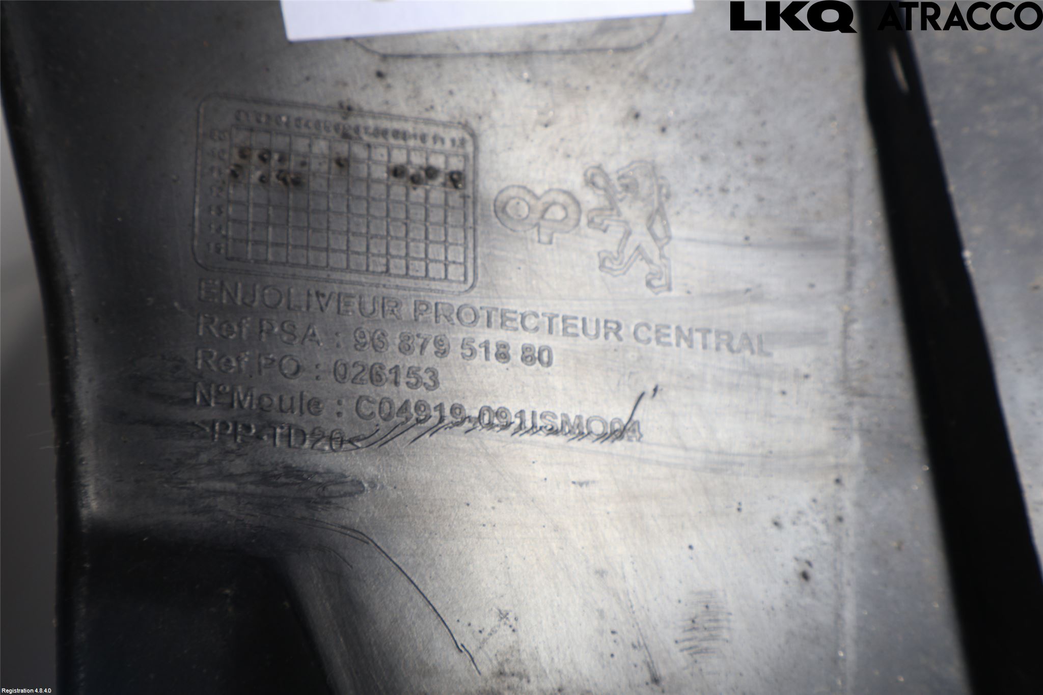 Peugeot 508 11-18 Stötfångardel Bak Mitt