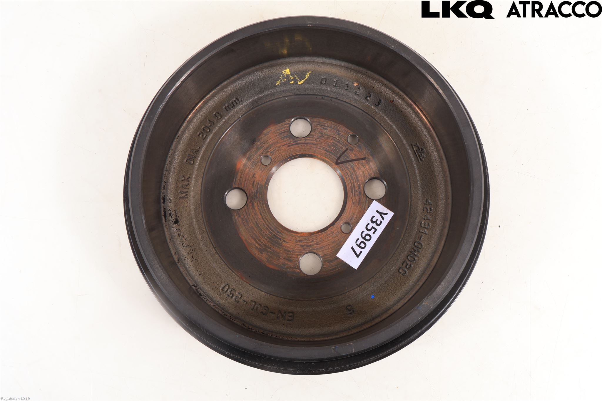 Toyota AYGO X AB70 22- Bromstrumma Bak